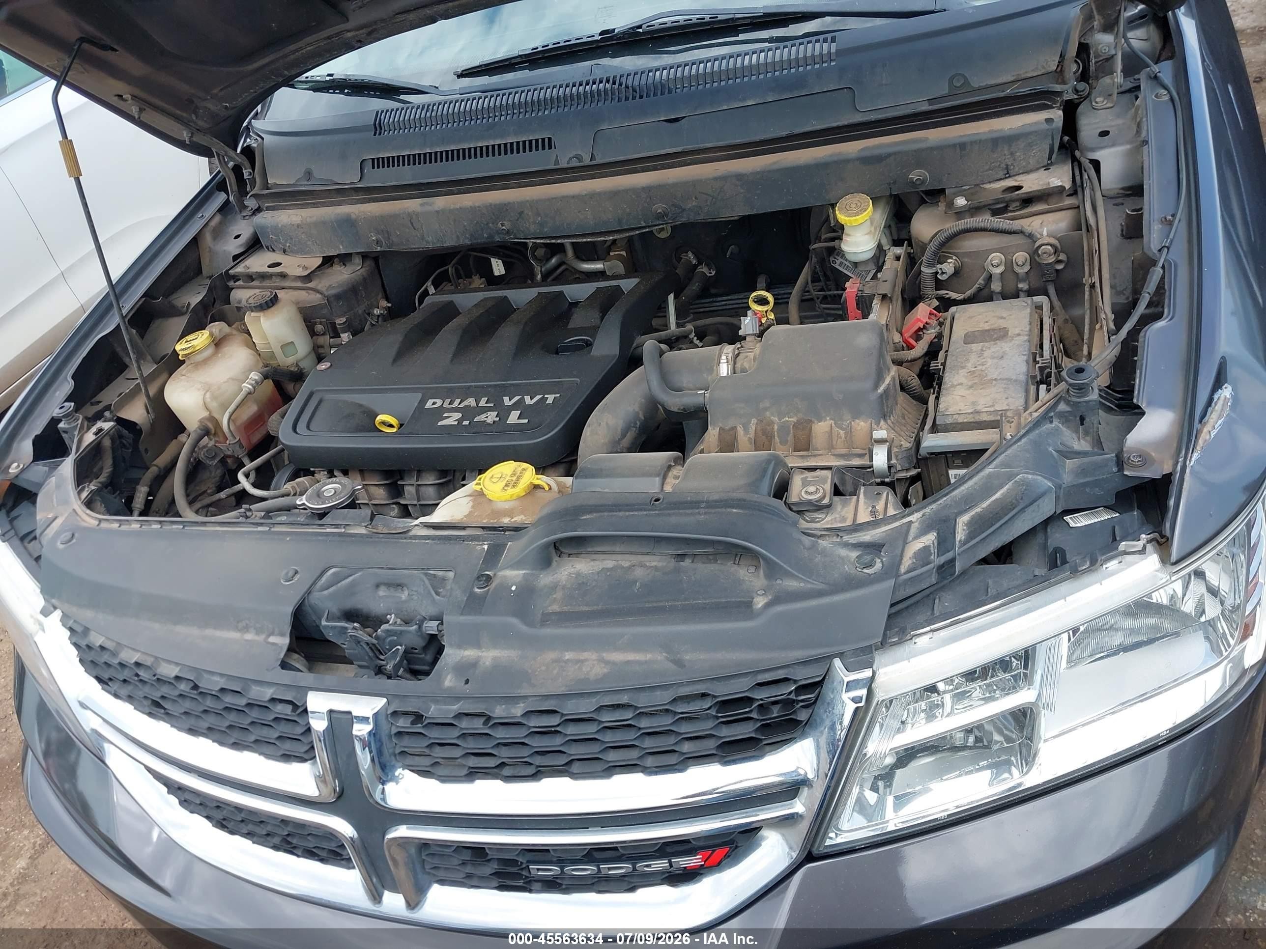 2014 Dodge Journey American Value Pkg Gray vin: 3C4PDCAB3ET257152