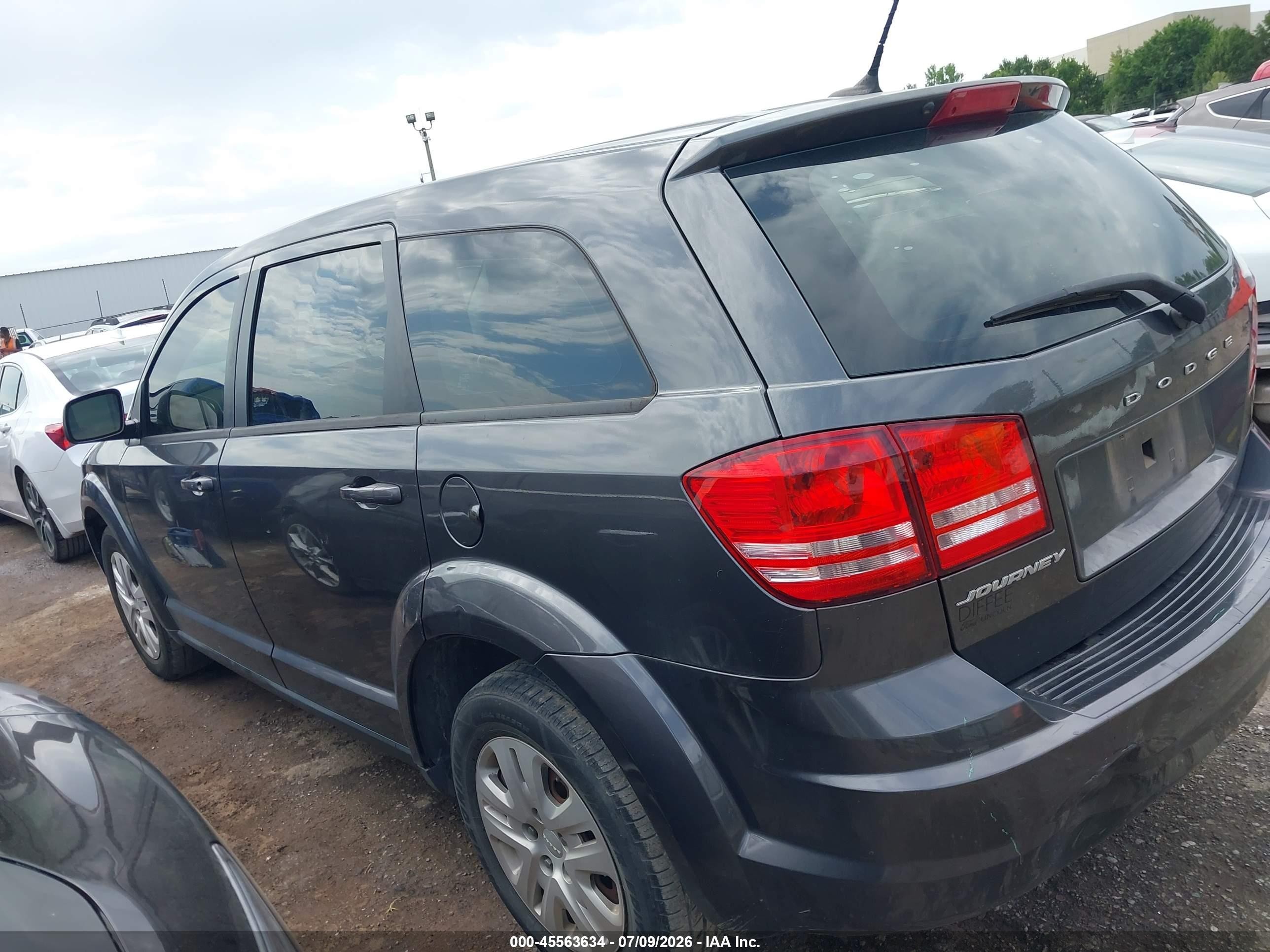 2014 Dodge Journey American Value Pkg Gray vin: 3C4PDCAB3ET257152