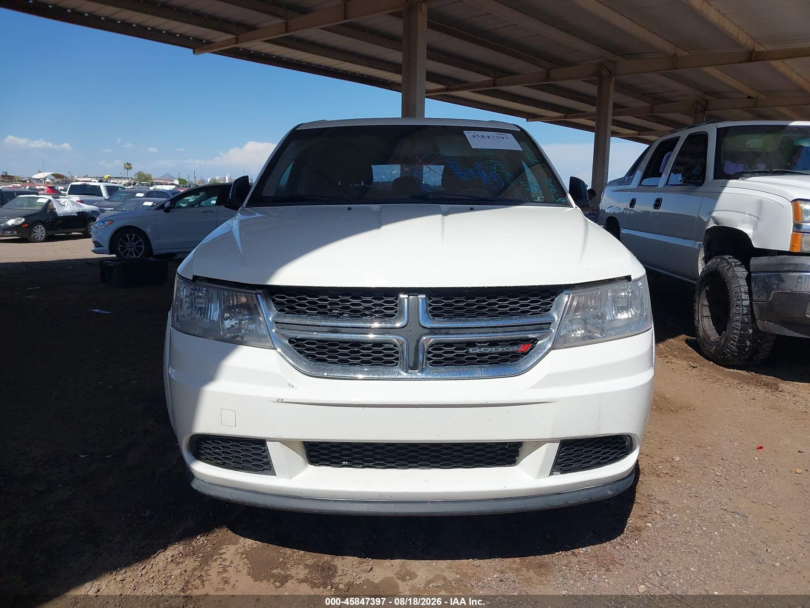 2014 Dodge Journey American Value Pkg White vin: 3C4PDCAB3ET259189