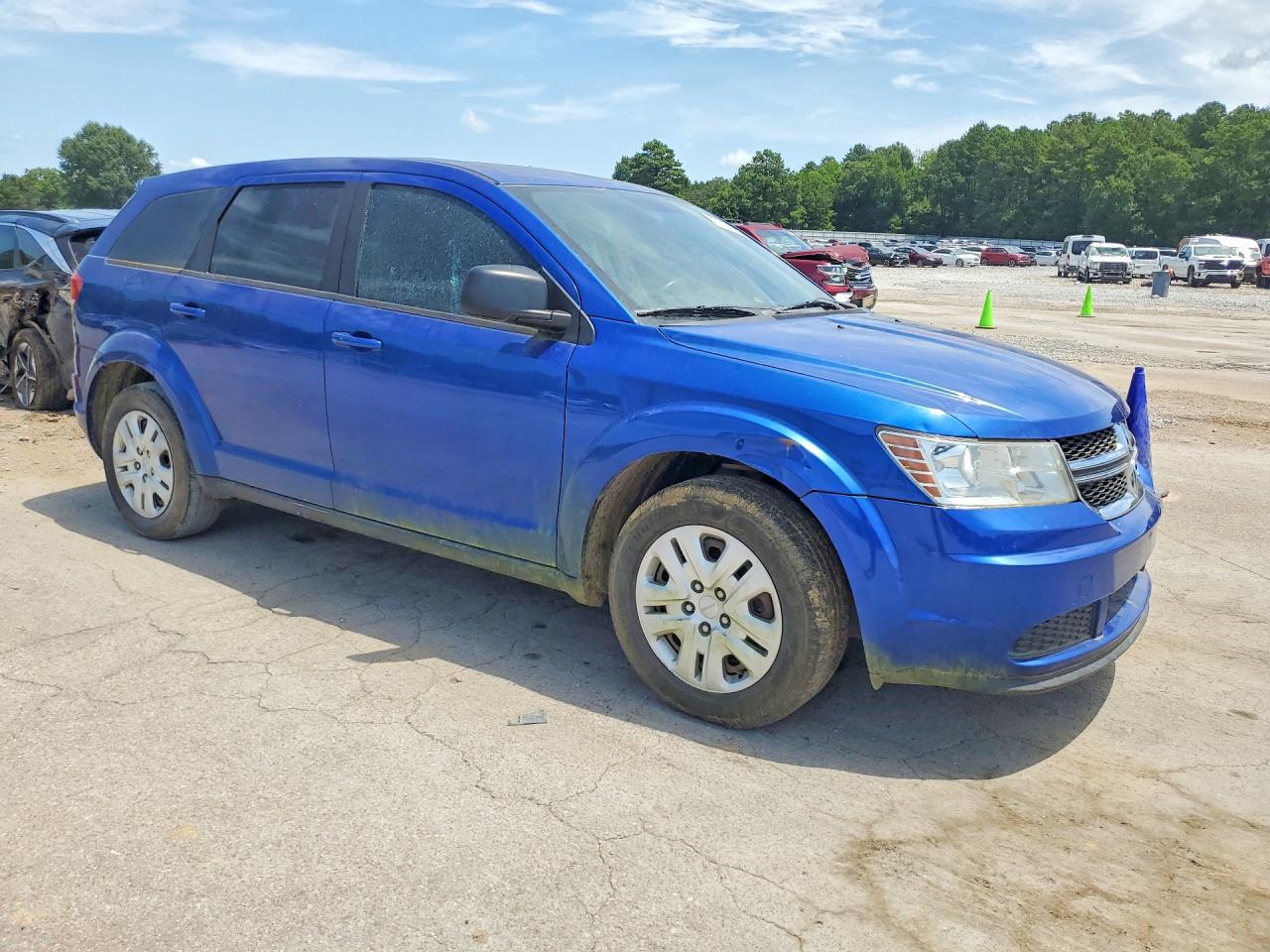 2015 Dodge Journey Se Blue vin: 3C4PDCAB3FT548025