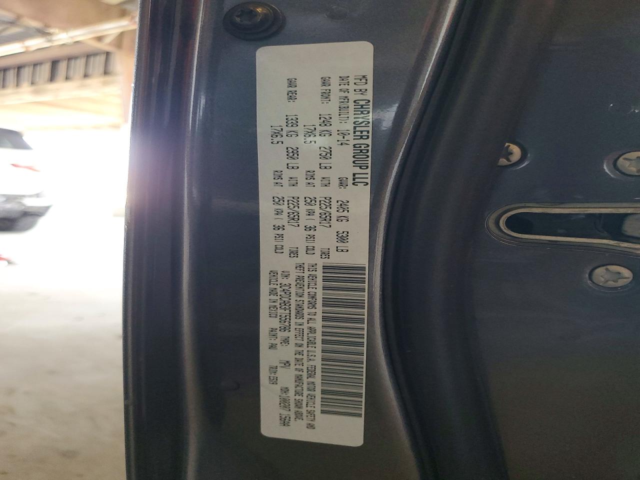 2015 Dodge Journey Se Gray vin: 3C4PDCAB3FT556786