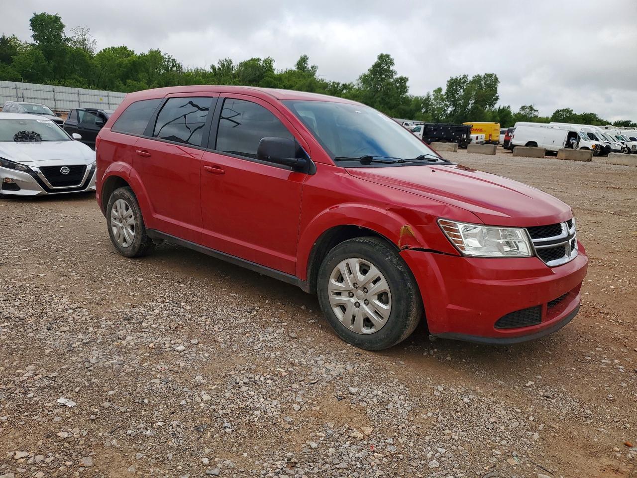 2015 Dodge Journey Se Red vin: 3C4PDCAB3FT592607