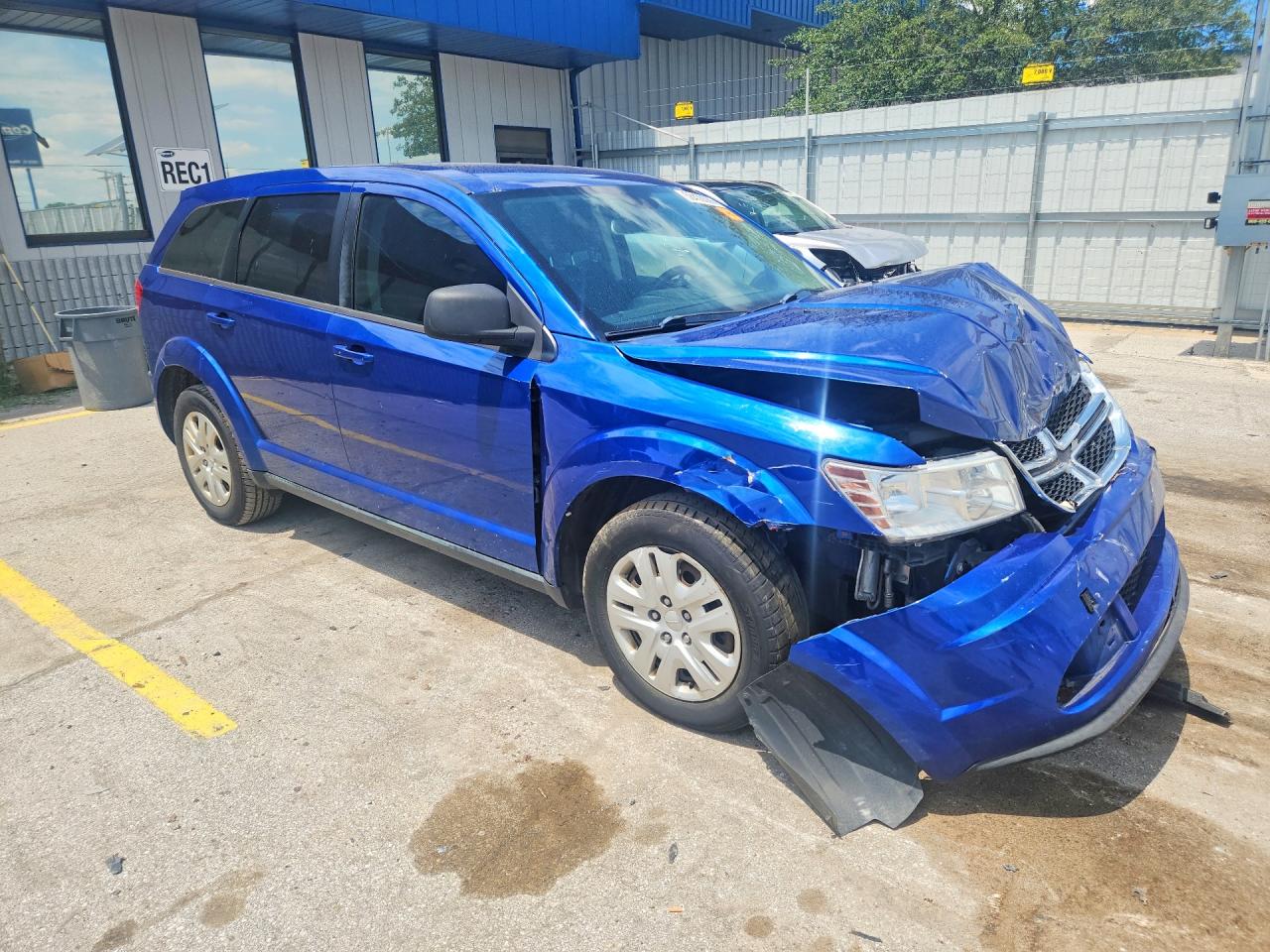 2015 Dodge Journey Se Blue vin: 3C4PDCAB3FT595958