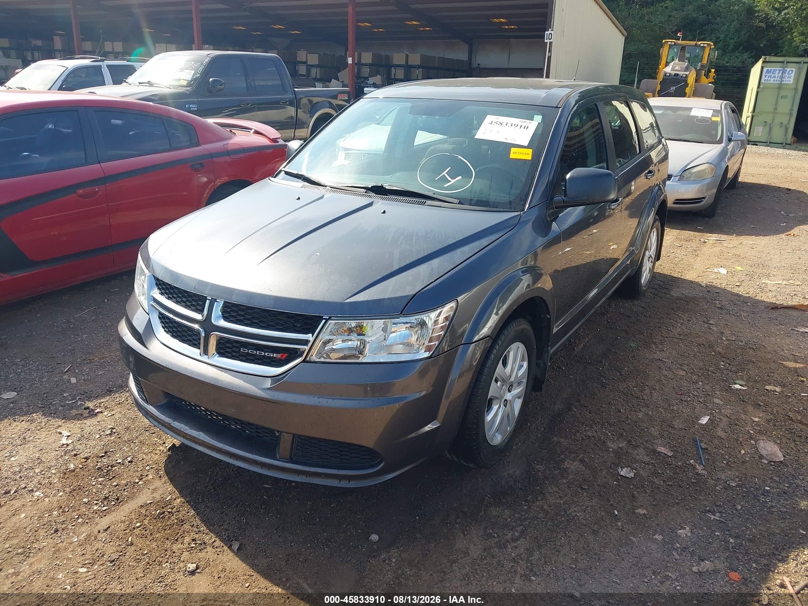 2015 Dodge Journey American Value Pkg Gray vin: 3C4PDCAB3FT650201