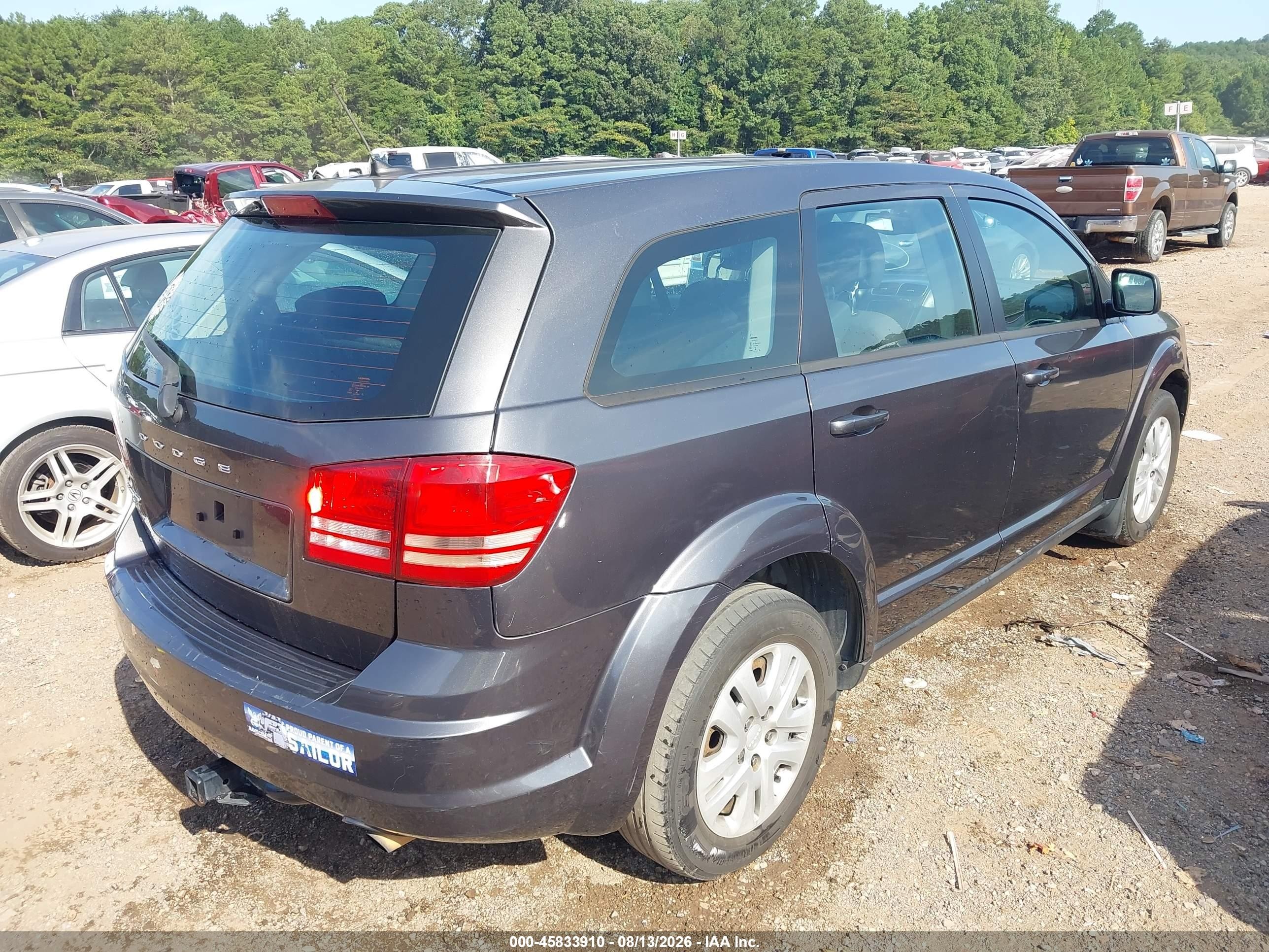 2015 Dodge Journey American Value Pkg Gray vin: 3C4PDCAB3FT650201