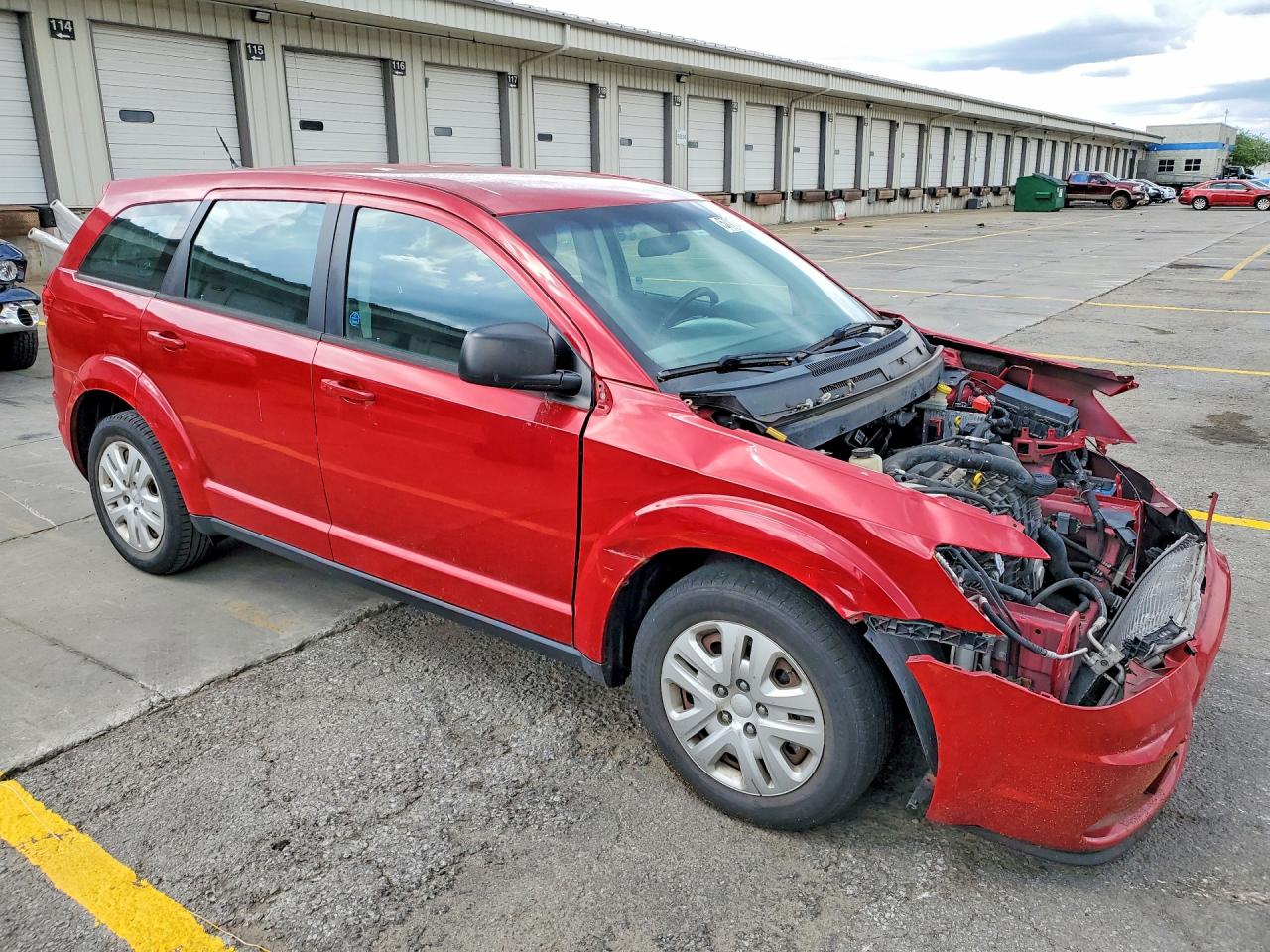 2015 Dodge Journey Se Red vin: 3C4PDCAB3FT719016