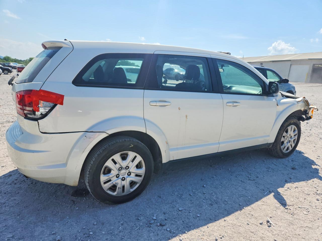 2015 Dodge Journey Se White vin: 3C4PDCAB3FT748323