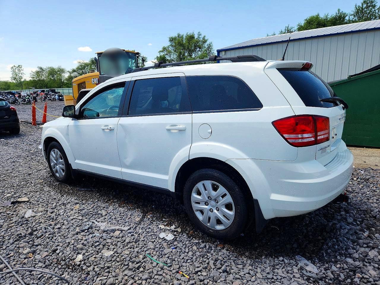 2018 Dodge Journey Se White vin: 3C4PDCAB3JT448581