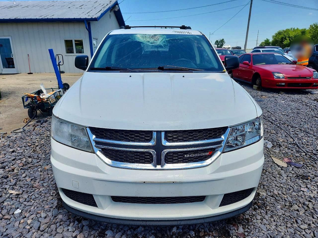 2018 Dodge Journey Se White vin: 3C4PDCAB3JT448581