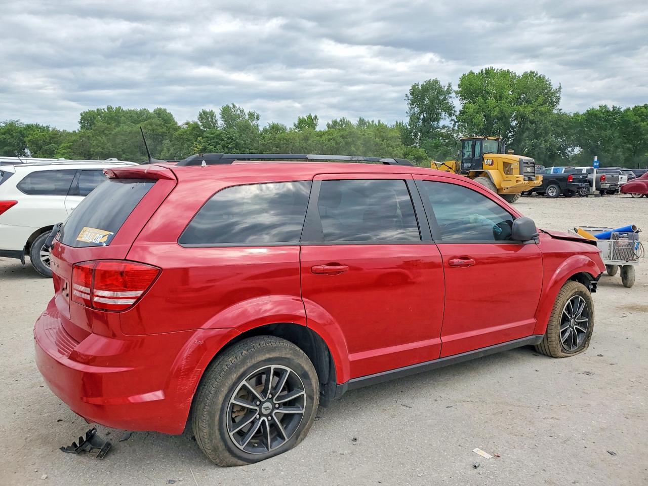 2018 Dodge Journey Se Burgundy vin: 3C4PDCAB3JT510836