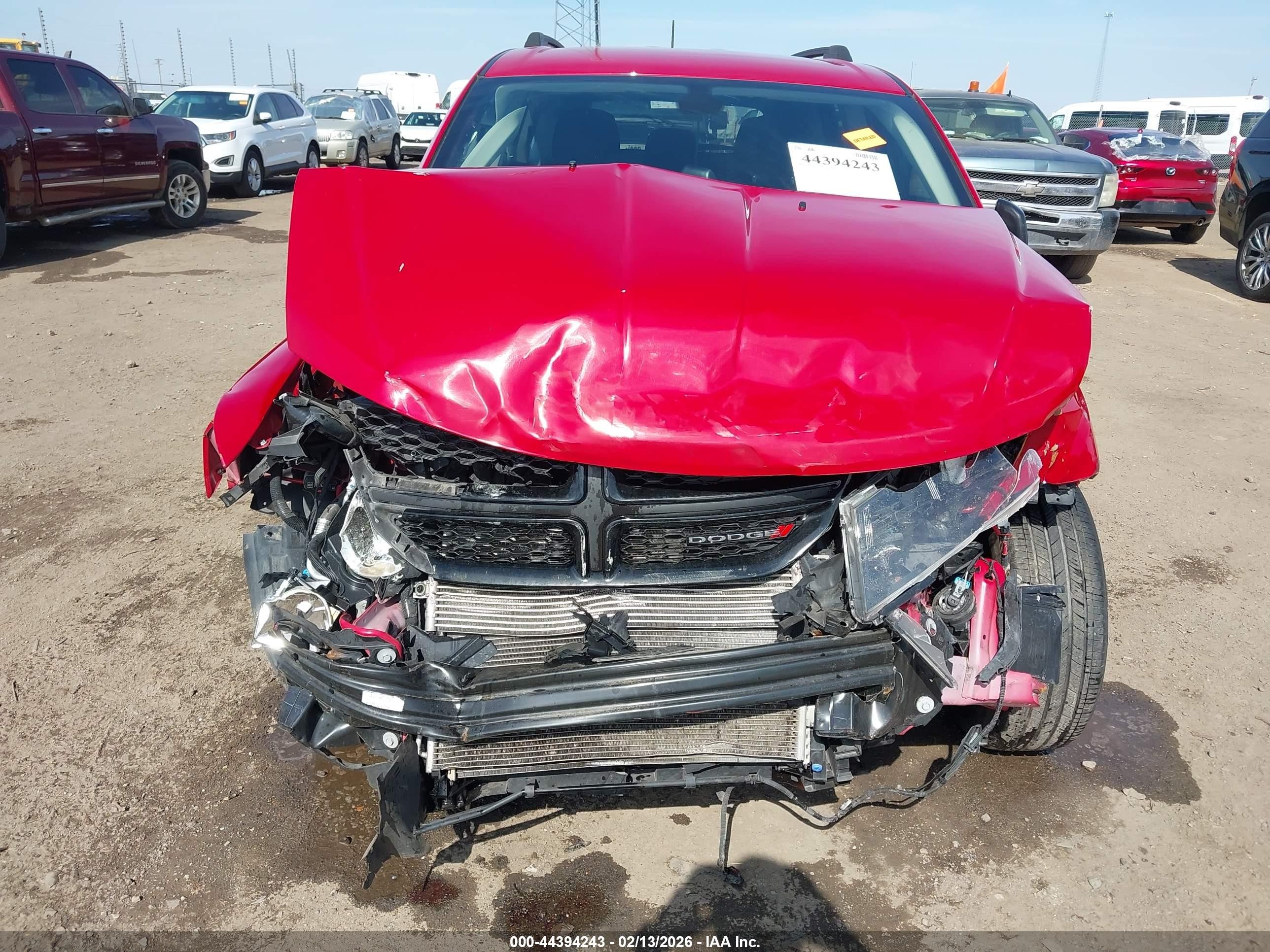 2018 Dodge Journey Se Красный vin: 3C4PDCAB3JT519021