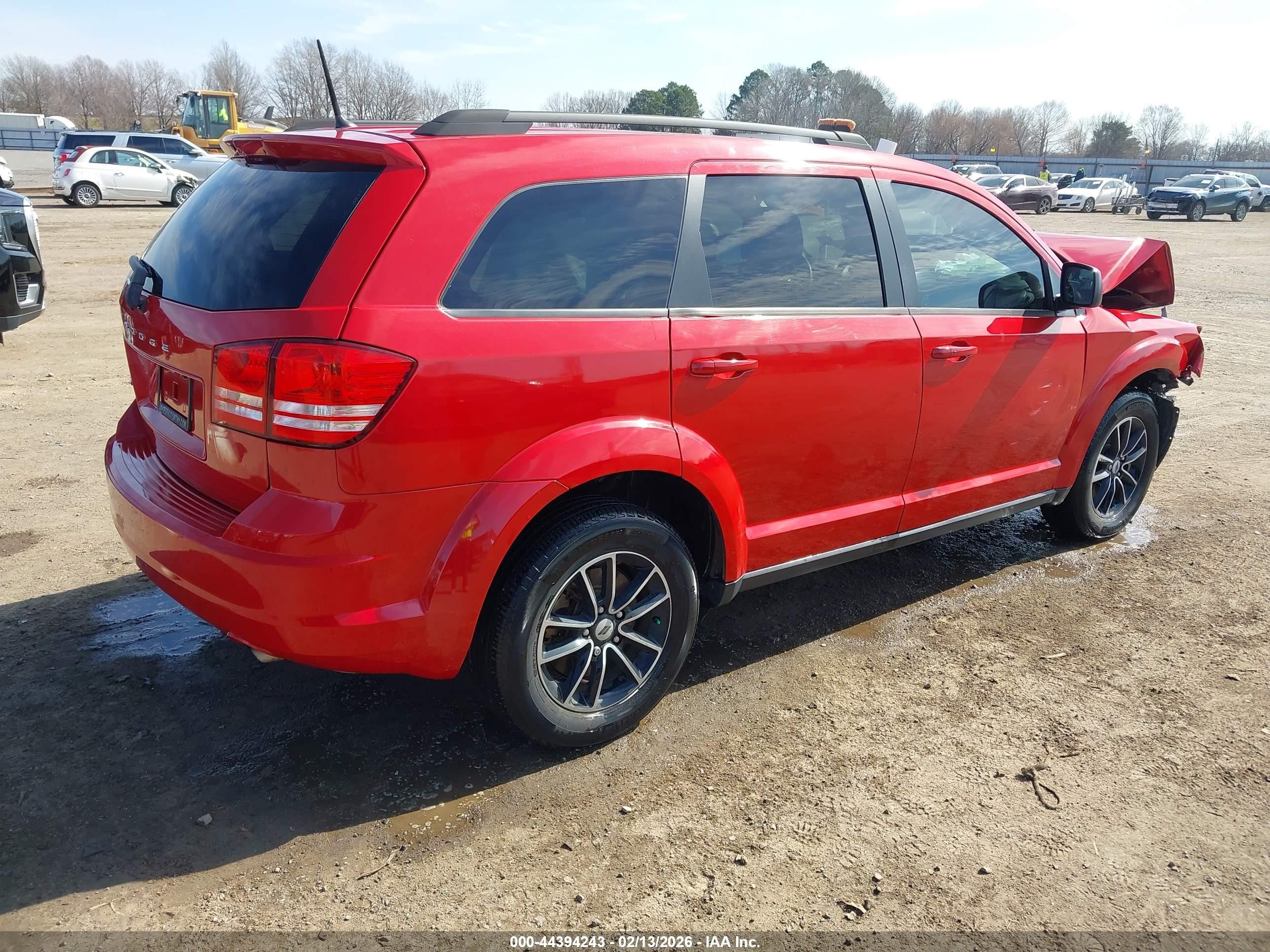 2018 Dodge Journey Se Красный vin: 3C4PDCAB3JT519021