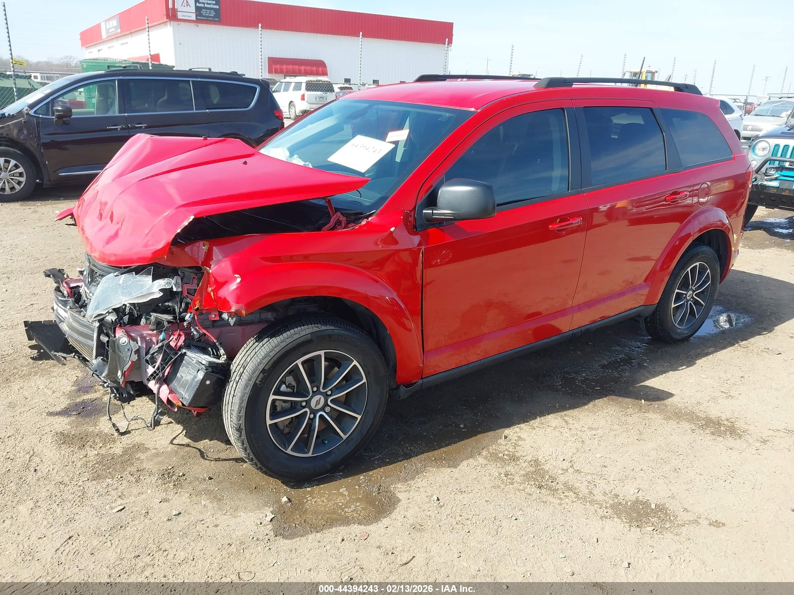 2018 Dodge Journey Se Красный vin: 3C4PDCAB3JT519021
