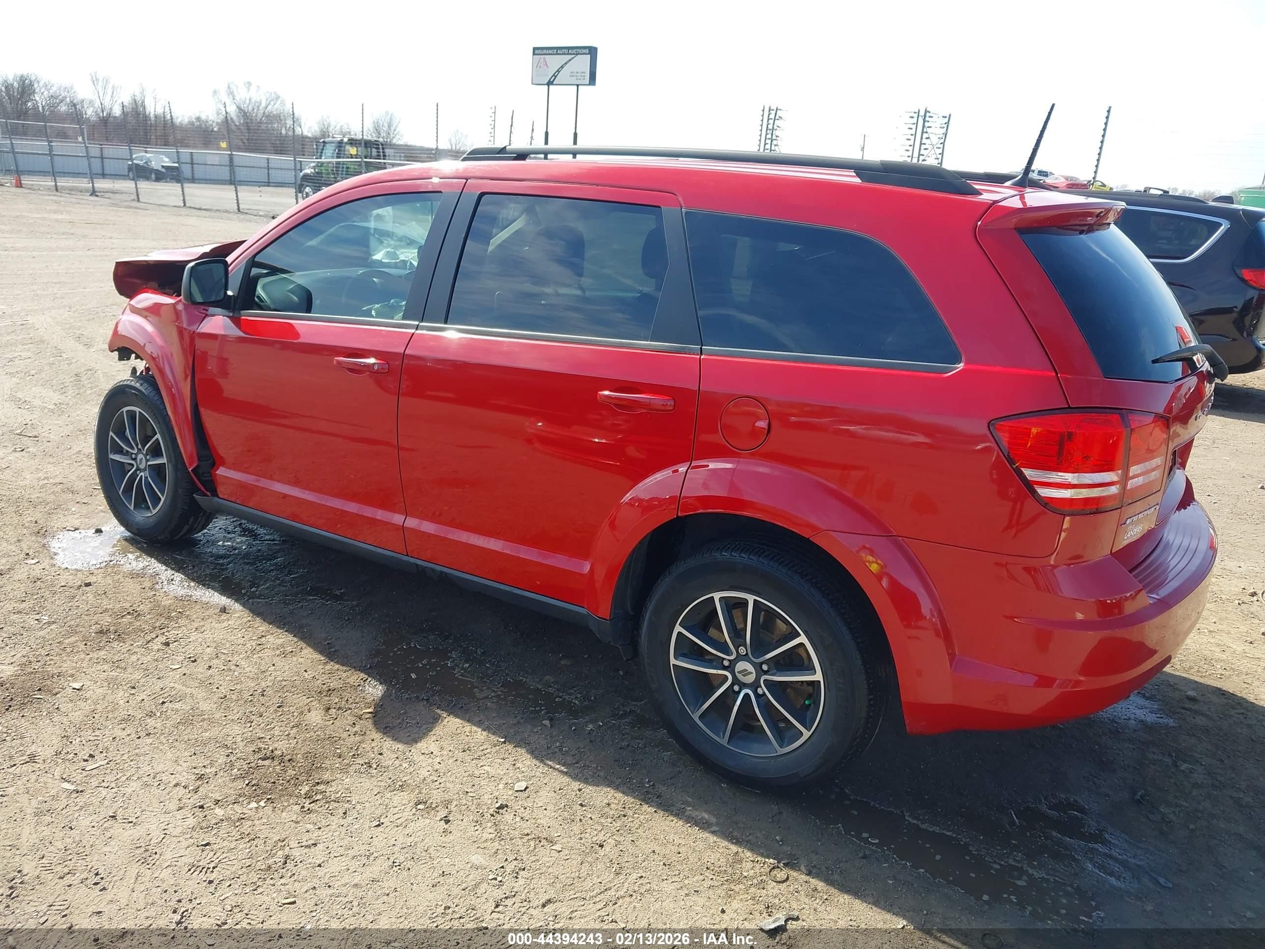 2018 Dodge Journey Se Красный vin: 3C4PDCAB3JT519021