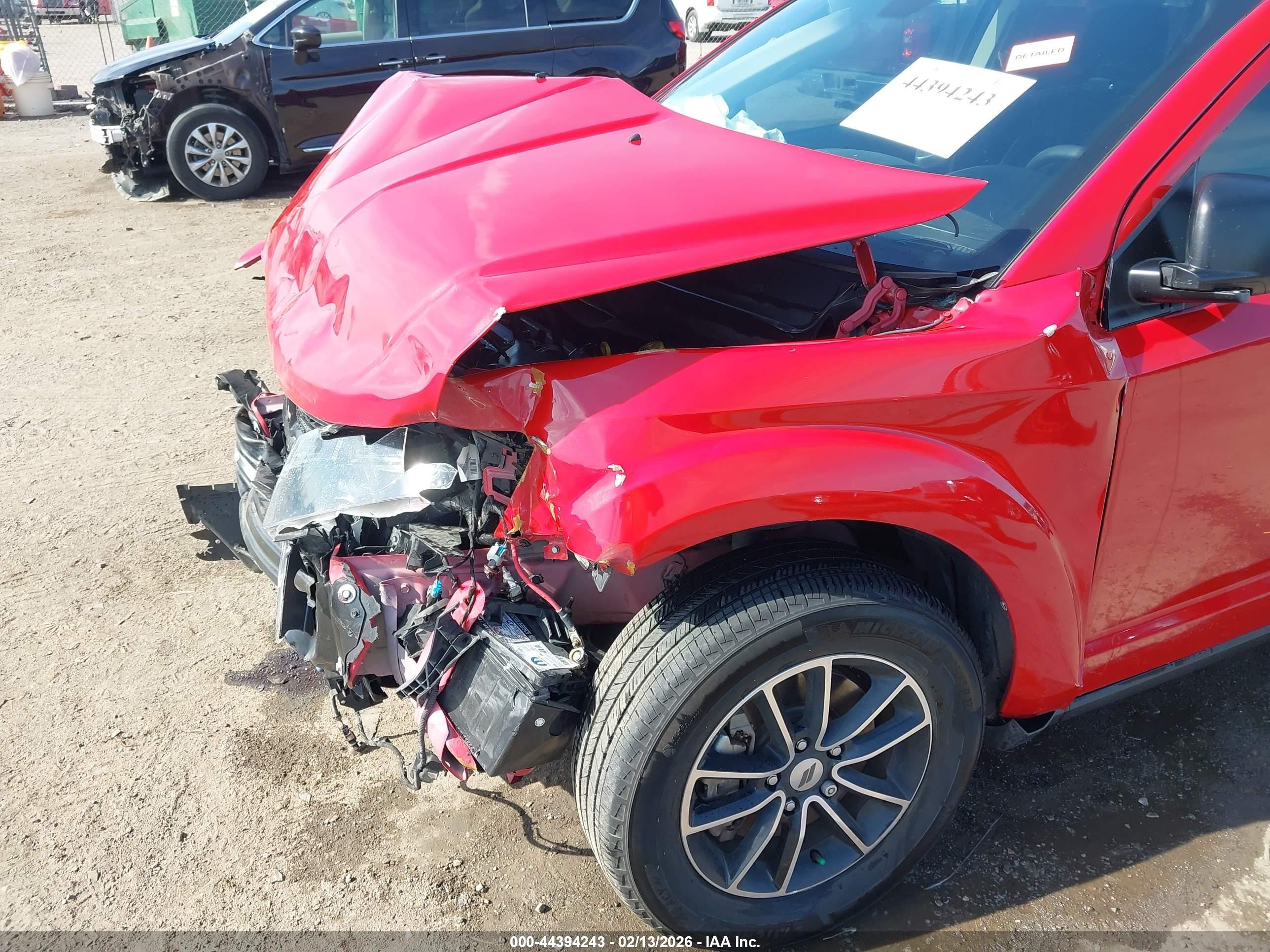 2018 Dodge Journey Se Красный vin: 3C4PDCAB3JT519021