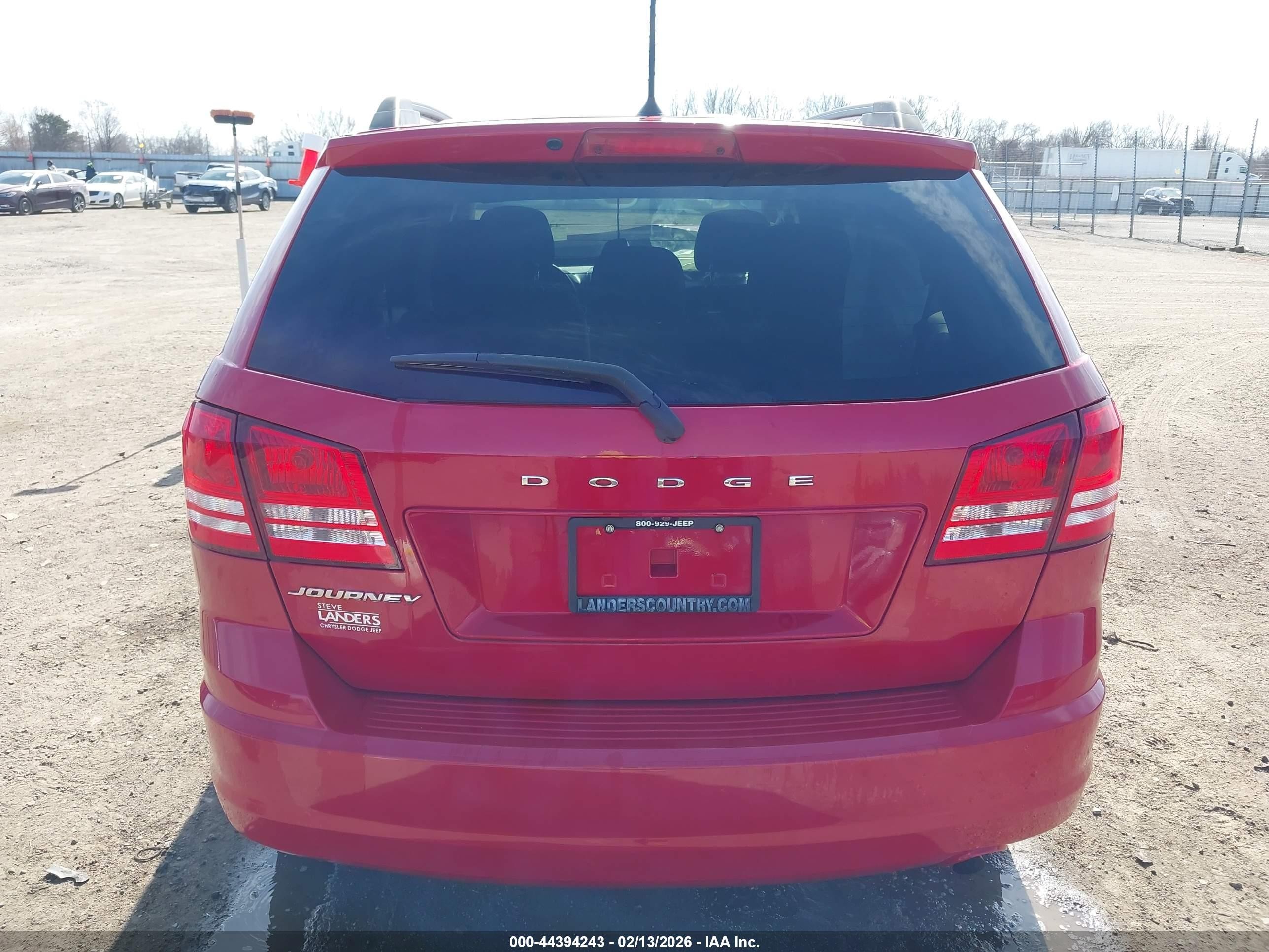 2018 Dodge Journey Se Красный vin: 3C4PDCAB3JT519021