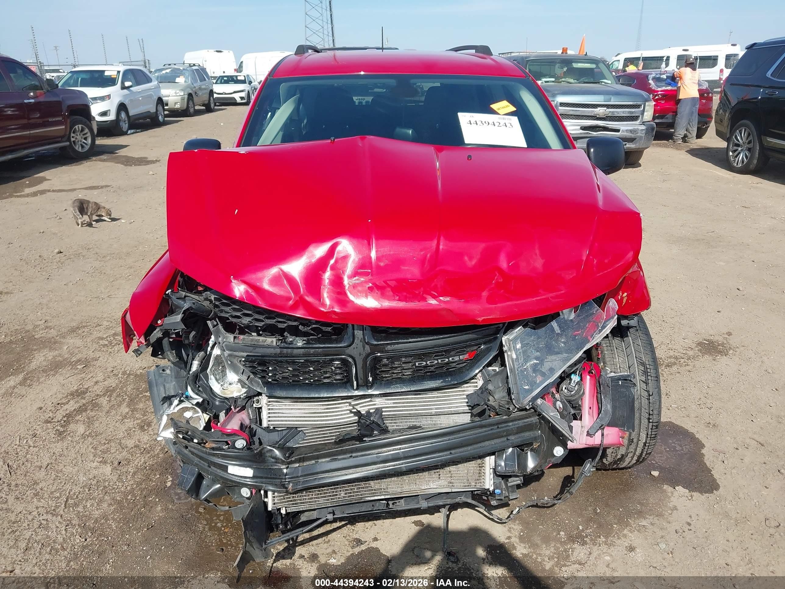 2018 Dodge Journey Se Красный vin: 3C4PDCAB3JT519021