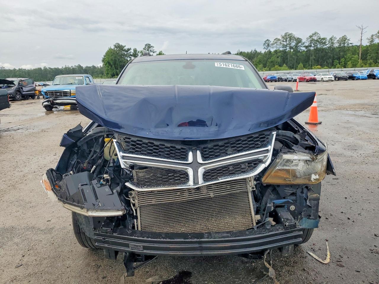 2019 Dodge Journey Se Blue vin: 3C4PDCAB3KT746811