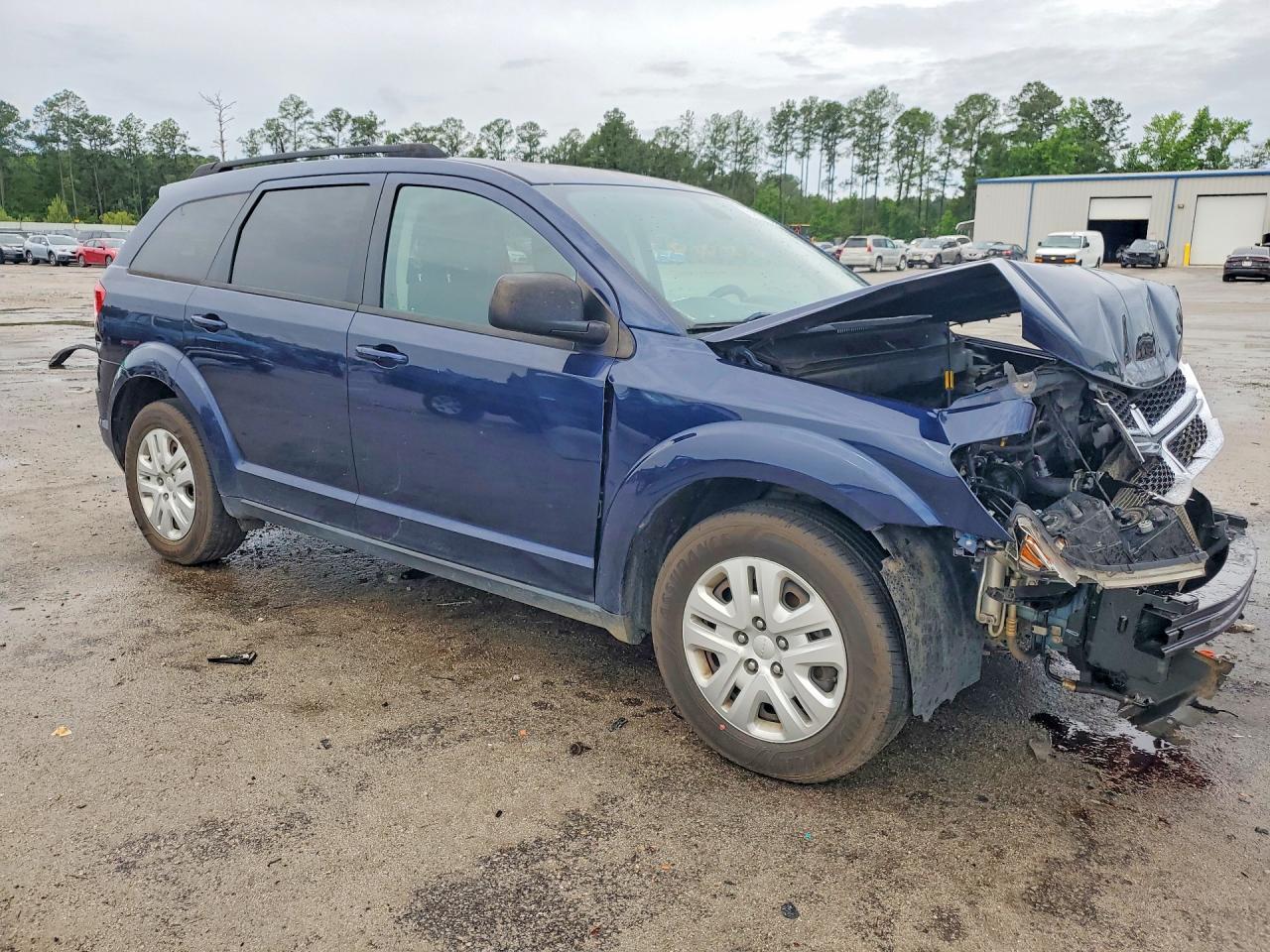 2019 Dodge Journey Se Blue vin: 3C4PDCAB3KT746811