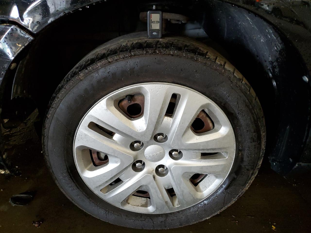 2019 Dodge Journey Se Black vin: 3C4PDCAB3KT751359 Damage: Left Front Tire, Worn, Replacement Required