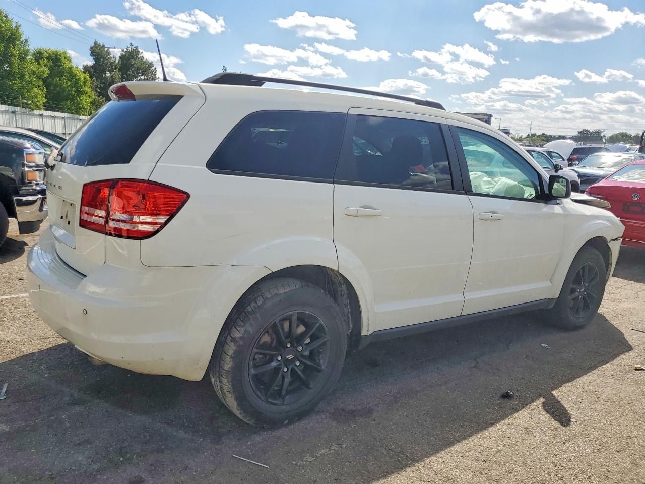 2020 Dodge Journey Se White vin: 3C4PDCAB3LT278581