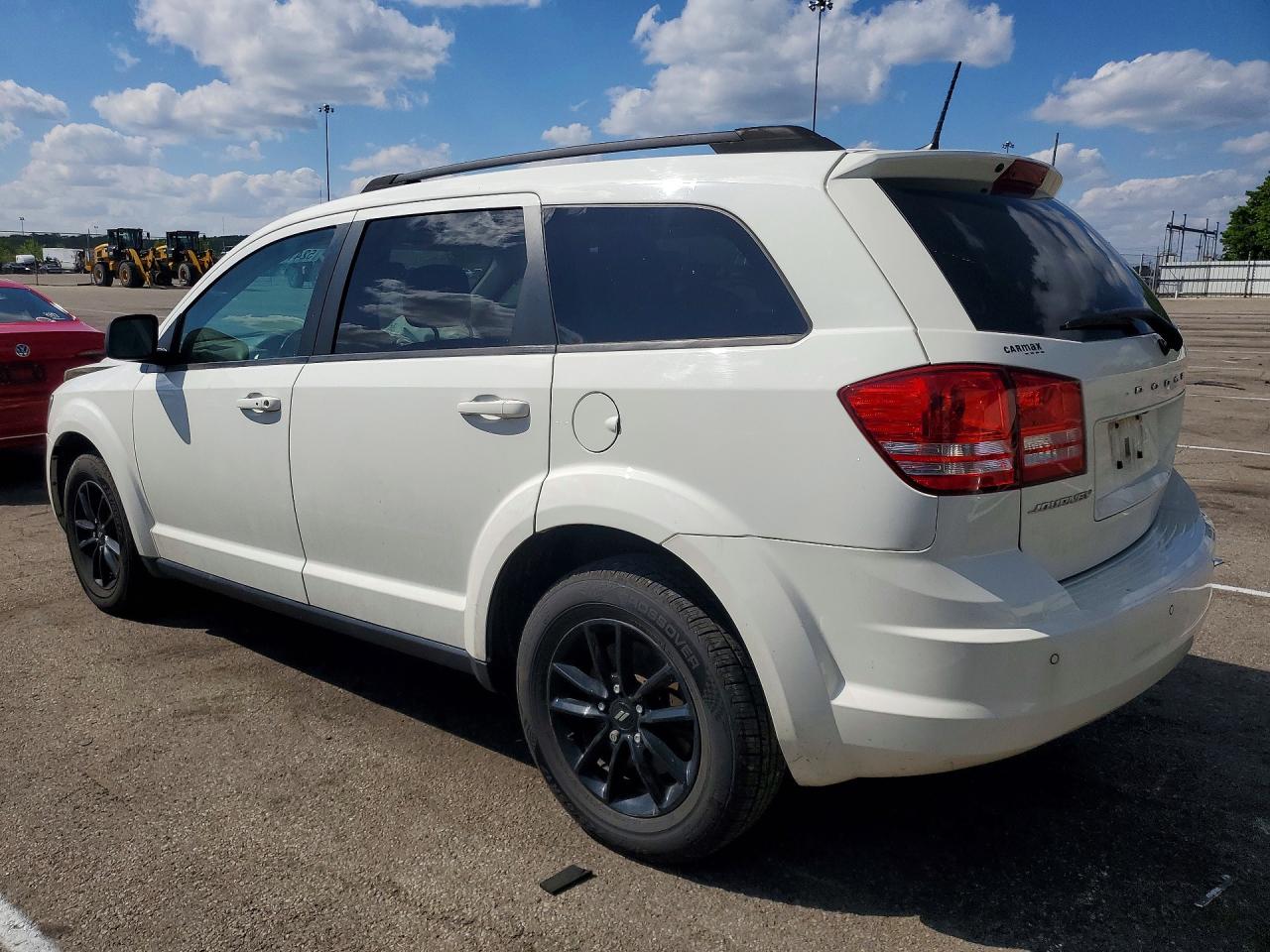 2020 Dodge Journey Se White vin: 3C4PDCAB3LT278581
