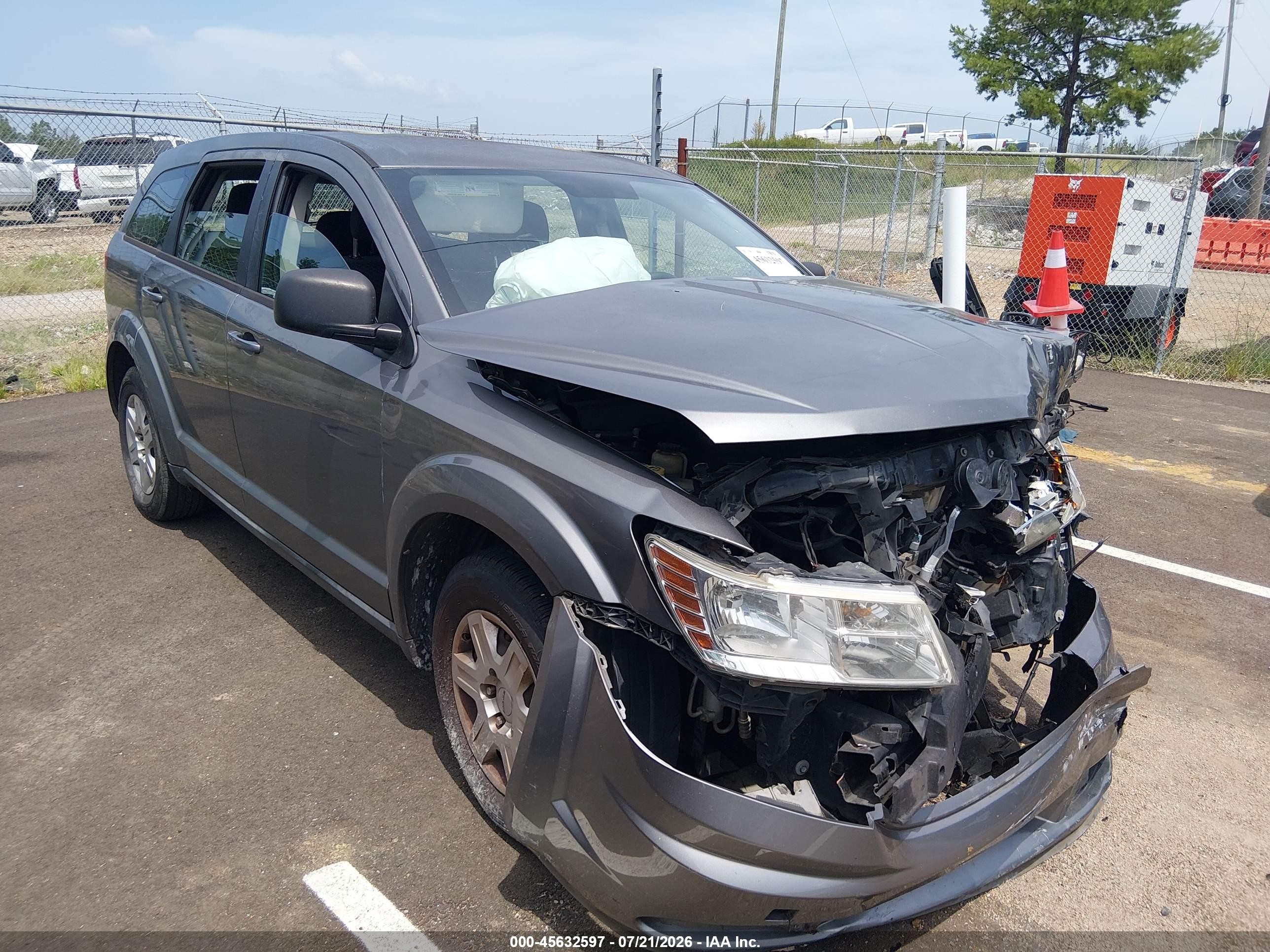 2012 Dodge Journey Se/avp Gray vin: 3C4PDCAB4CT204358