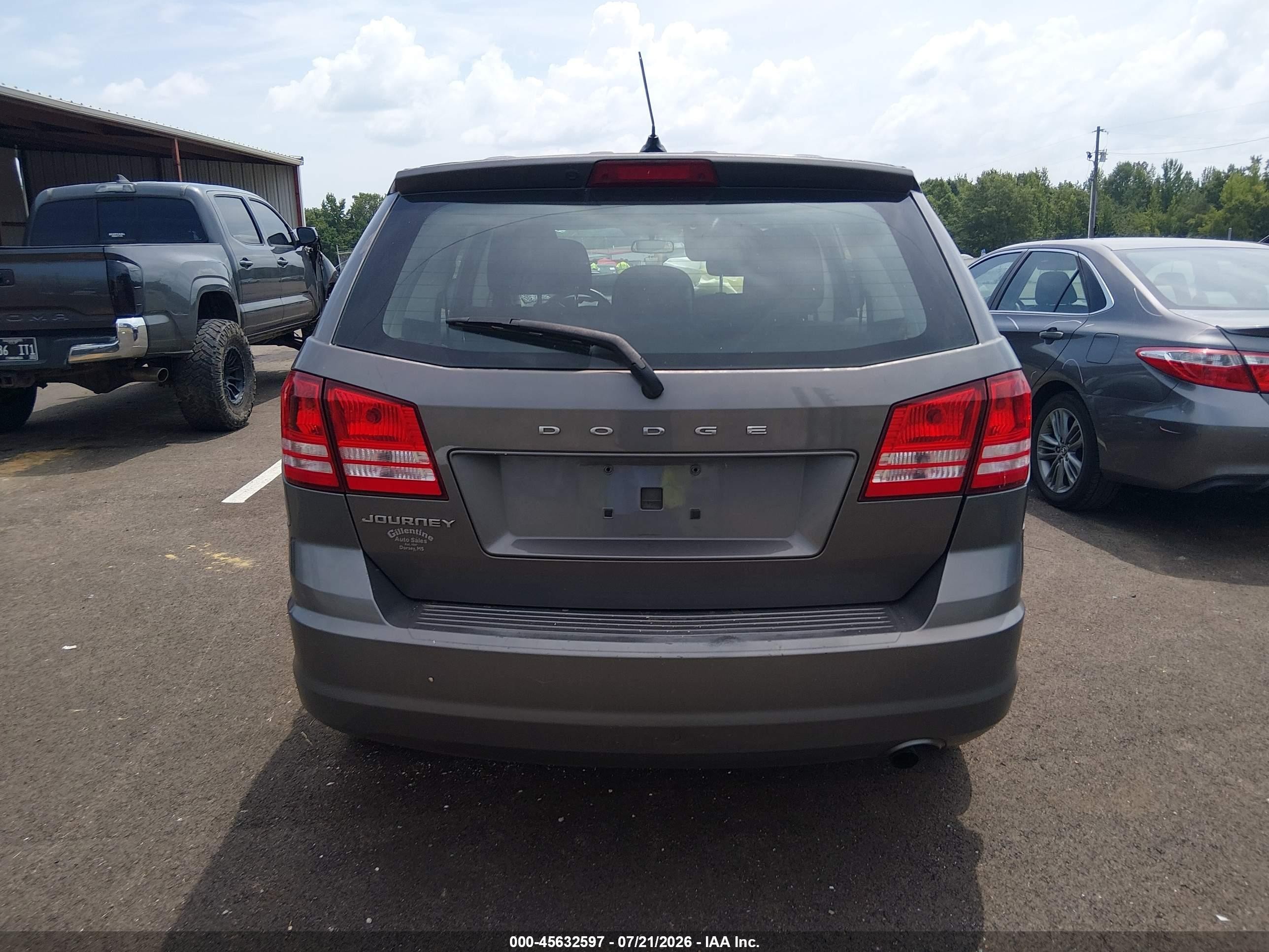 2012 Dodge Journey Se/avp Gray vin: 3C4PDCAB4CT204358
