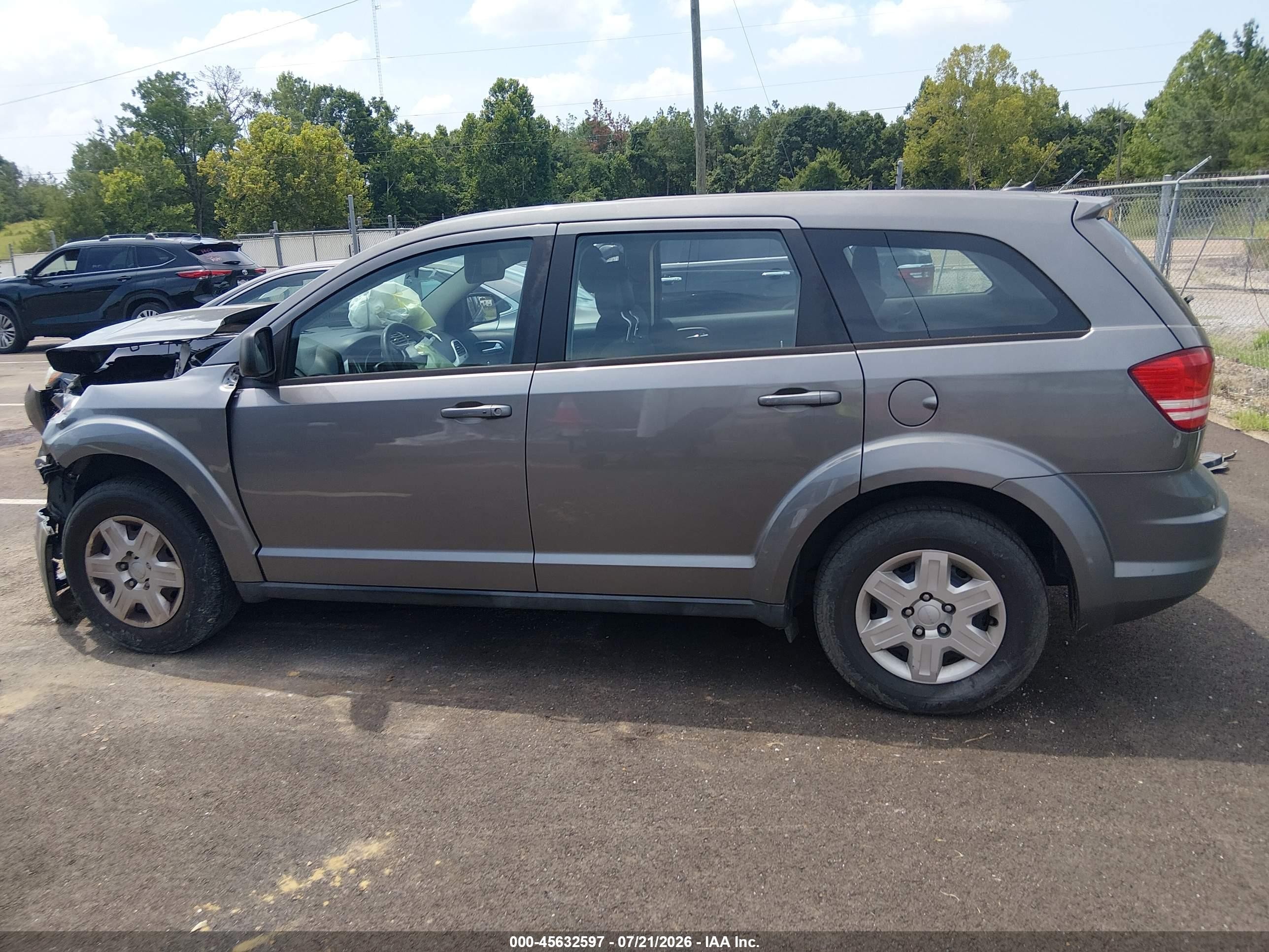 2012 Dodge Journey Se/avp Gray vin: 3C4PDCAB4CT204358