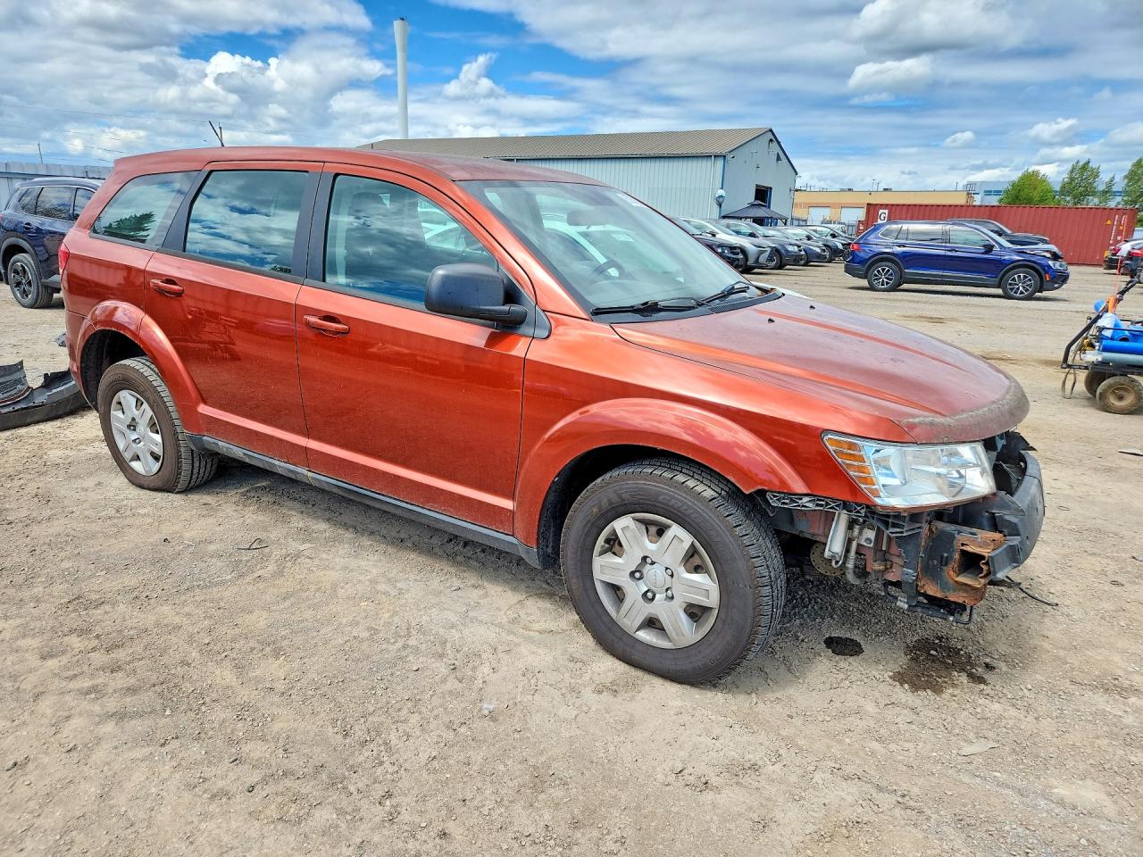 2012 Dodge Journey Se Orange vin: 3C4PDCAB4CT221614