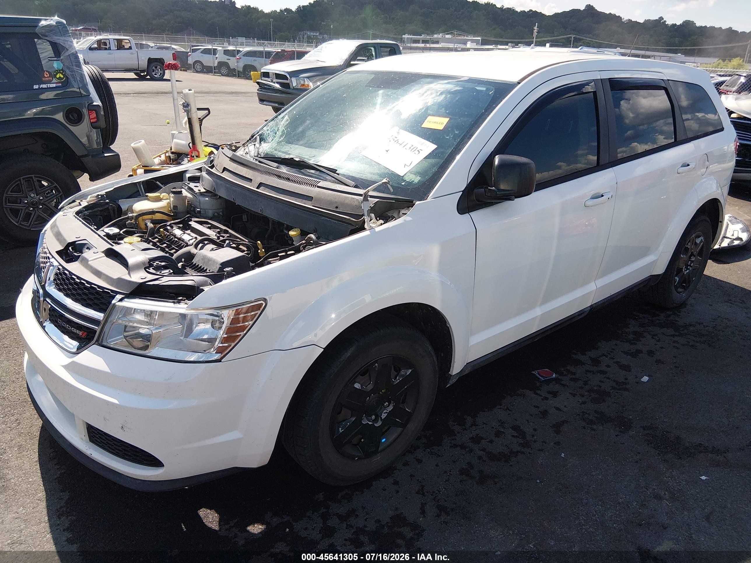 2012 Dodge Journey Se/avp White vin: 3C4PDCAB4CT276130