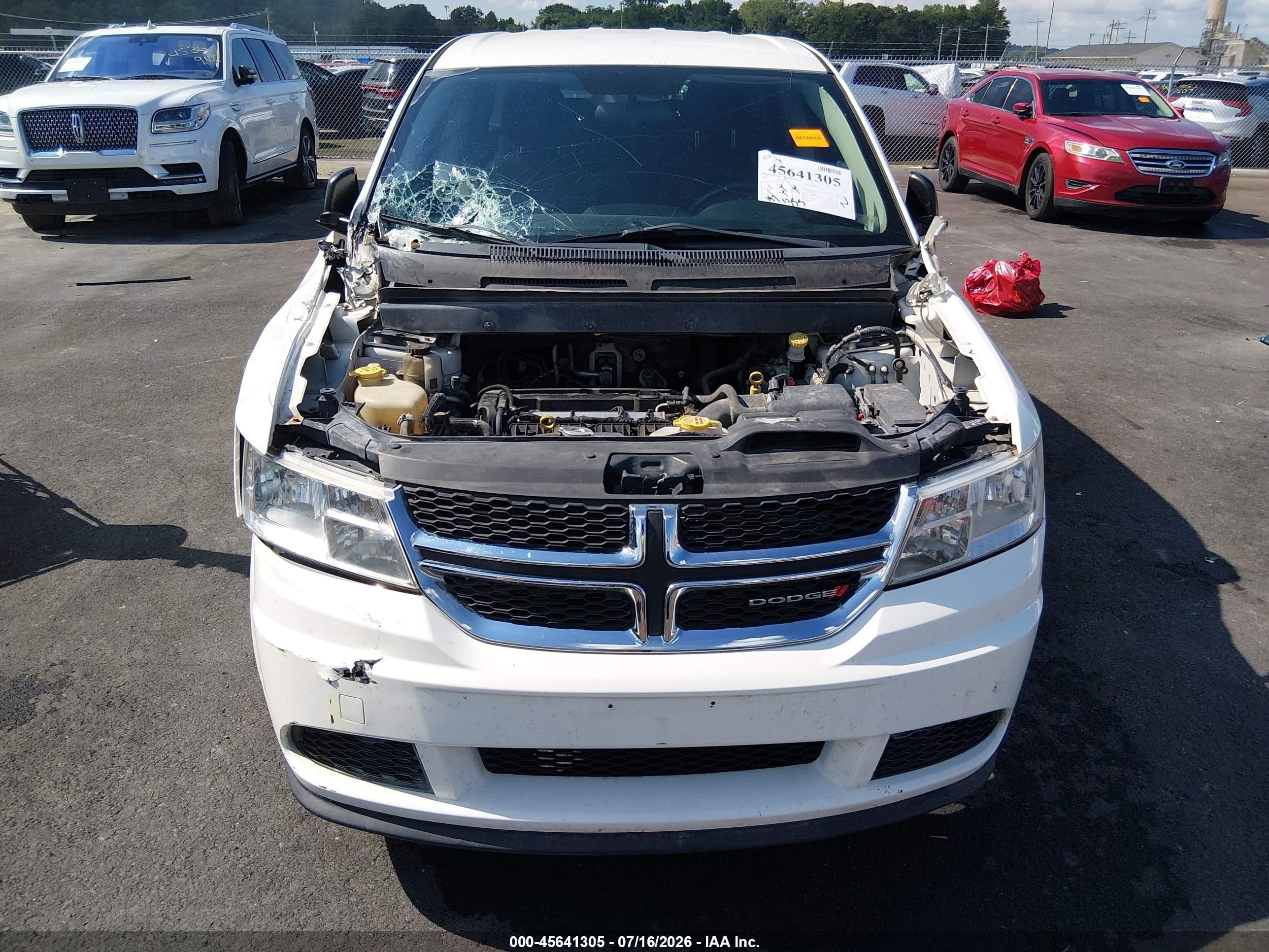 2012 Dodge Journey Se/avp White vin: 3C4PDCAB4CT276130