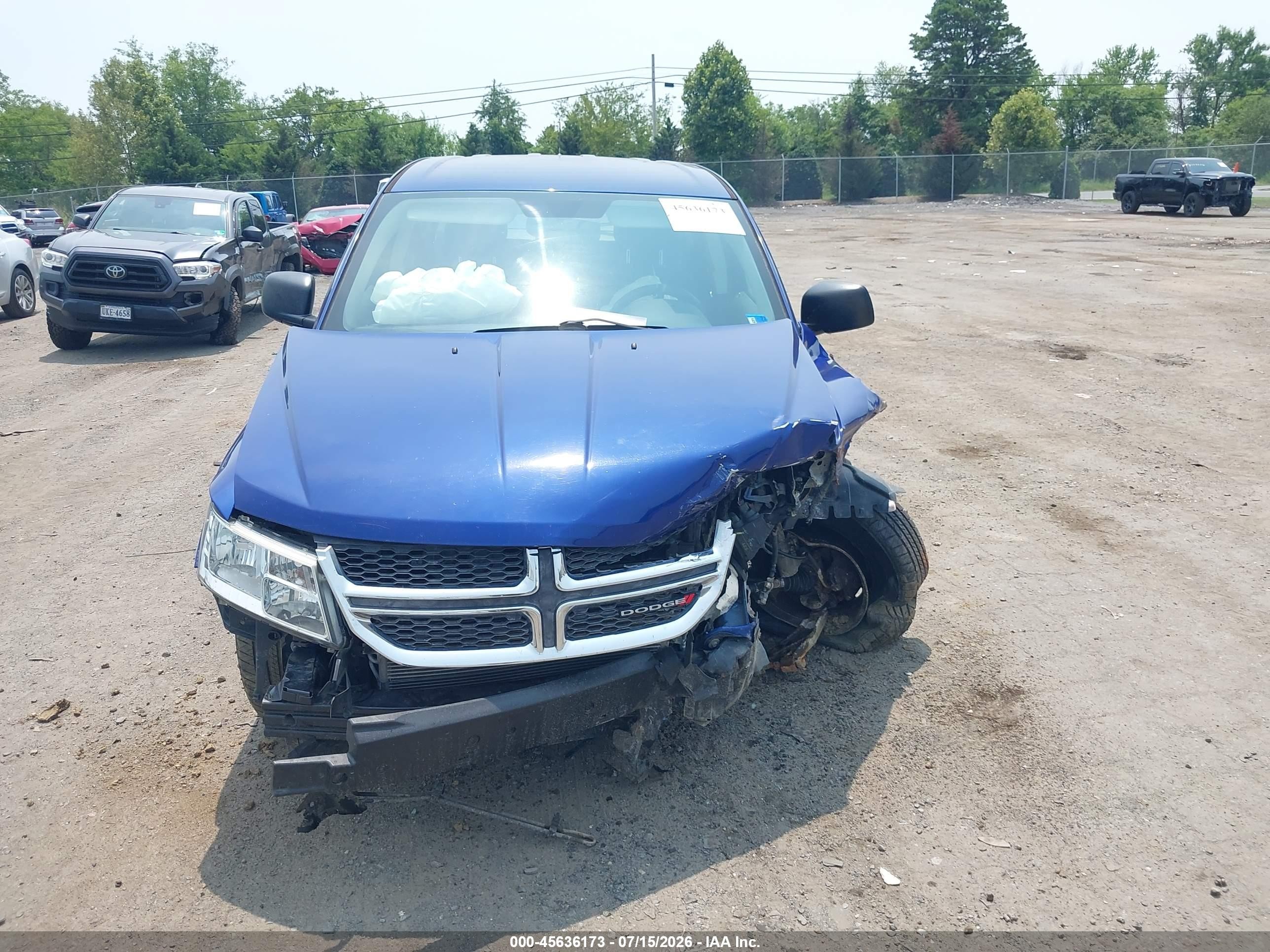2012 Dodge Journey Se/avp Blue vin: 3C4PDCAB4CT341557
