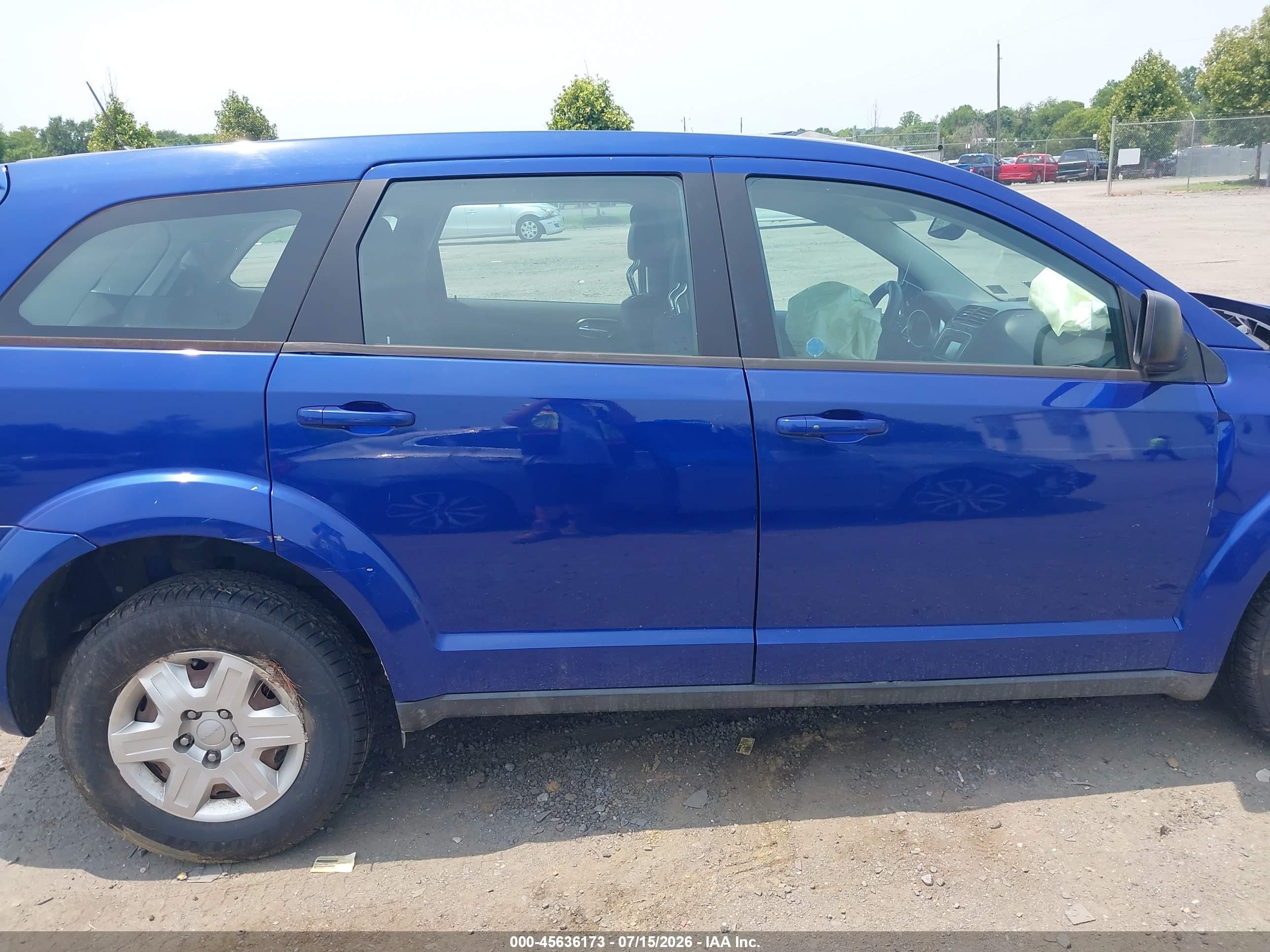 2012 Dodge Journey Se/avp Blue vin: 3C4PDCAB4CT341557