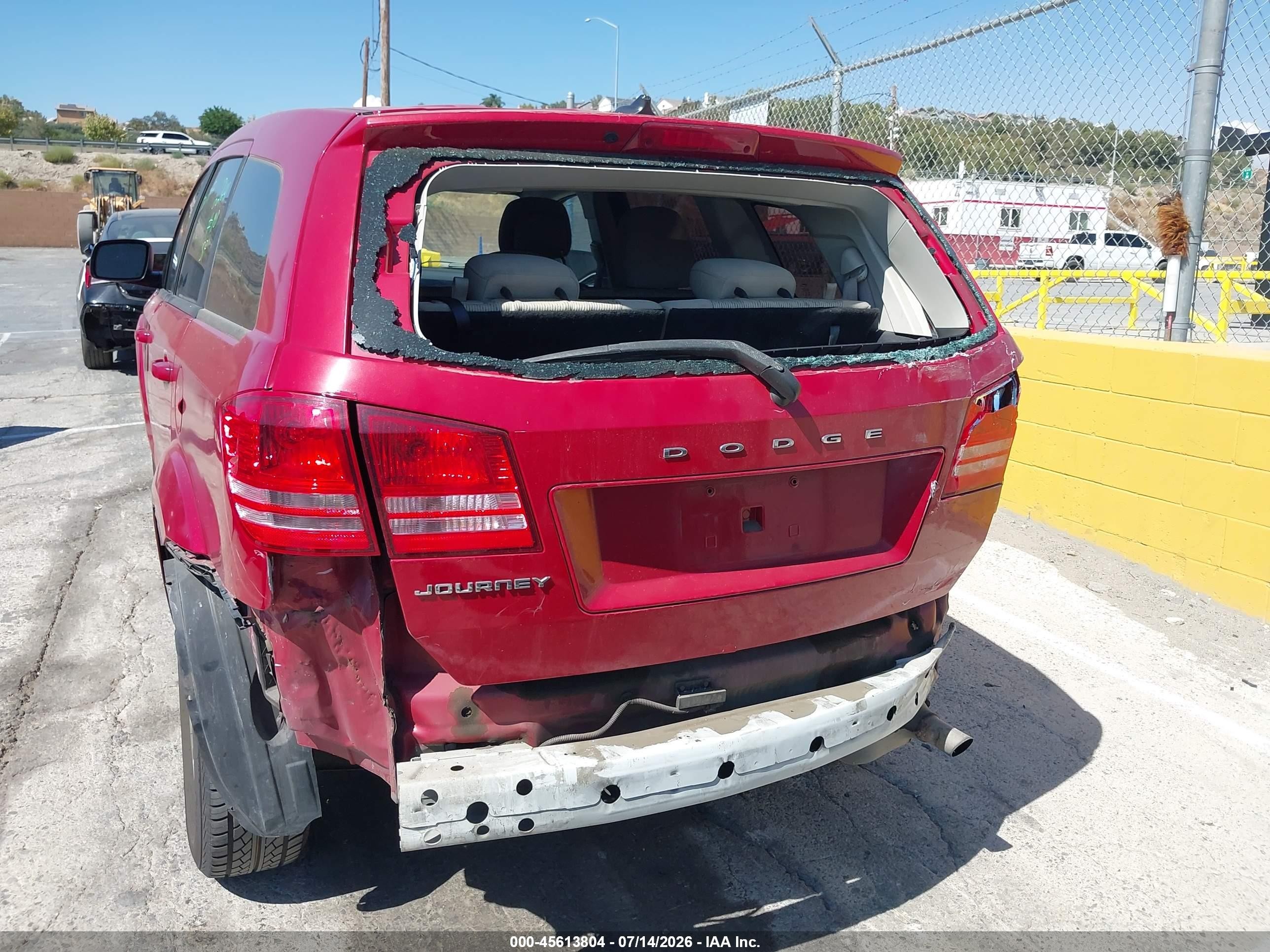 2013 Dodge Journey American Value Pkg Red vin: 3C4PDCAB4DT557345