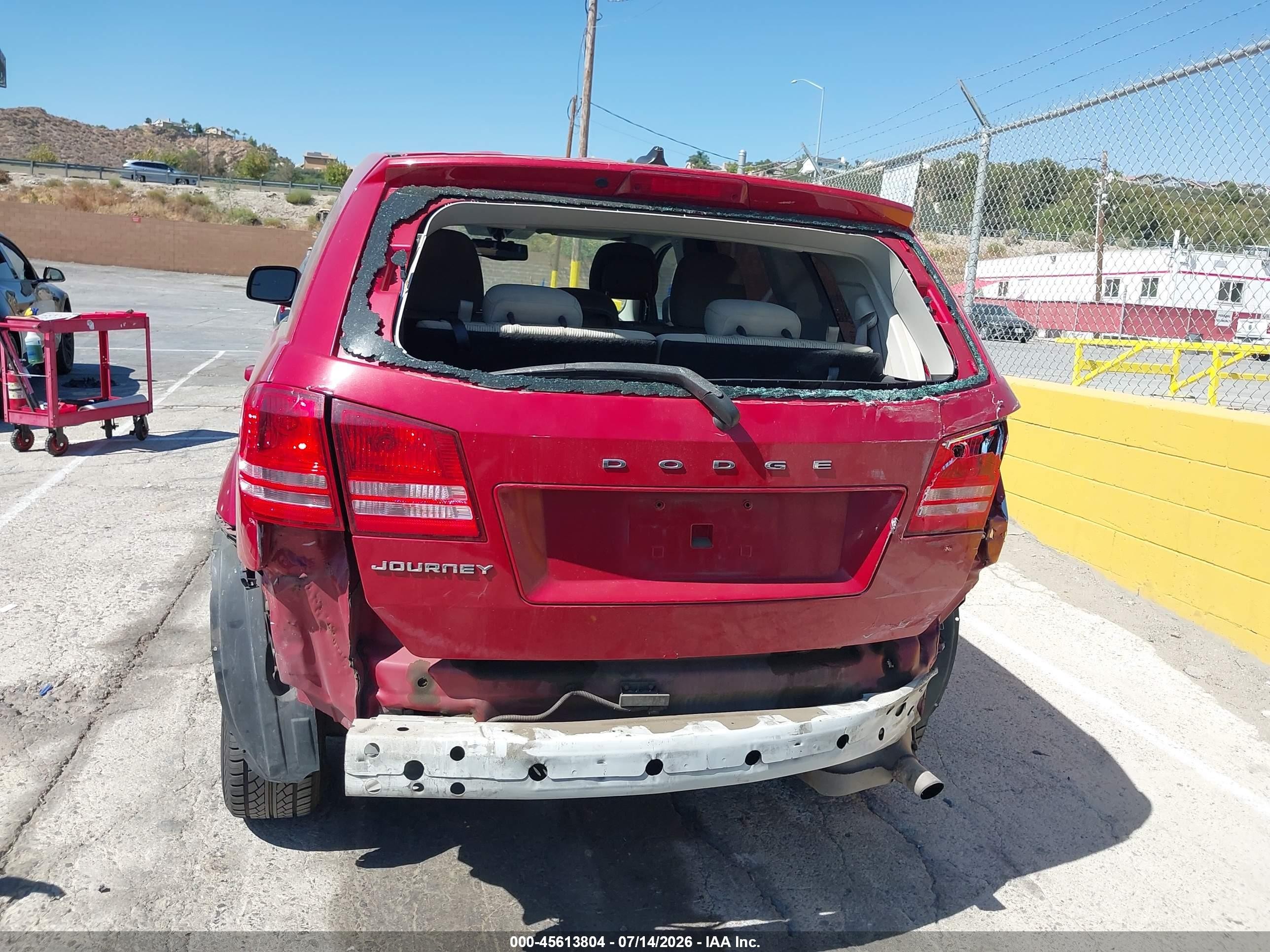 2013 Dodge Journey American Value Pkg Red vin: 3C4PDCAB4DT557345
