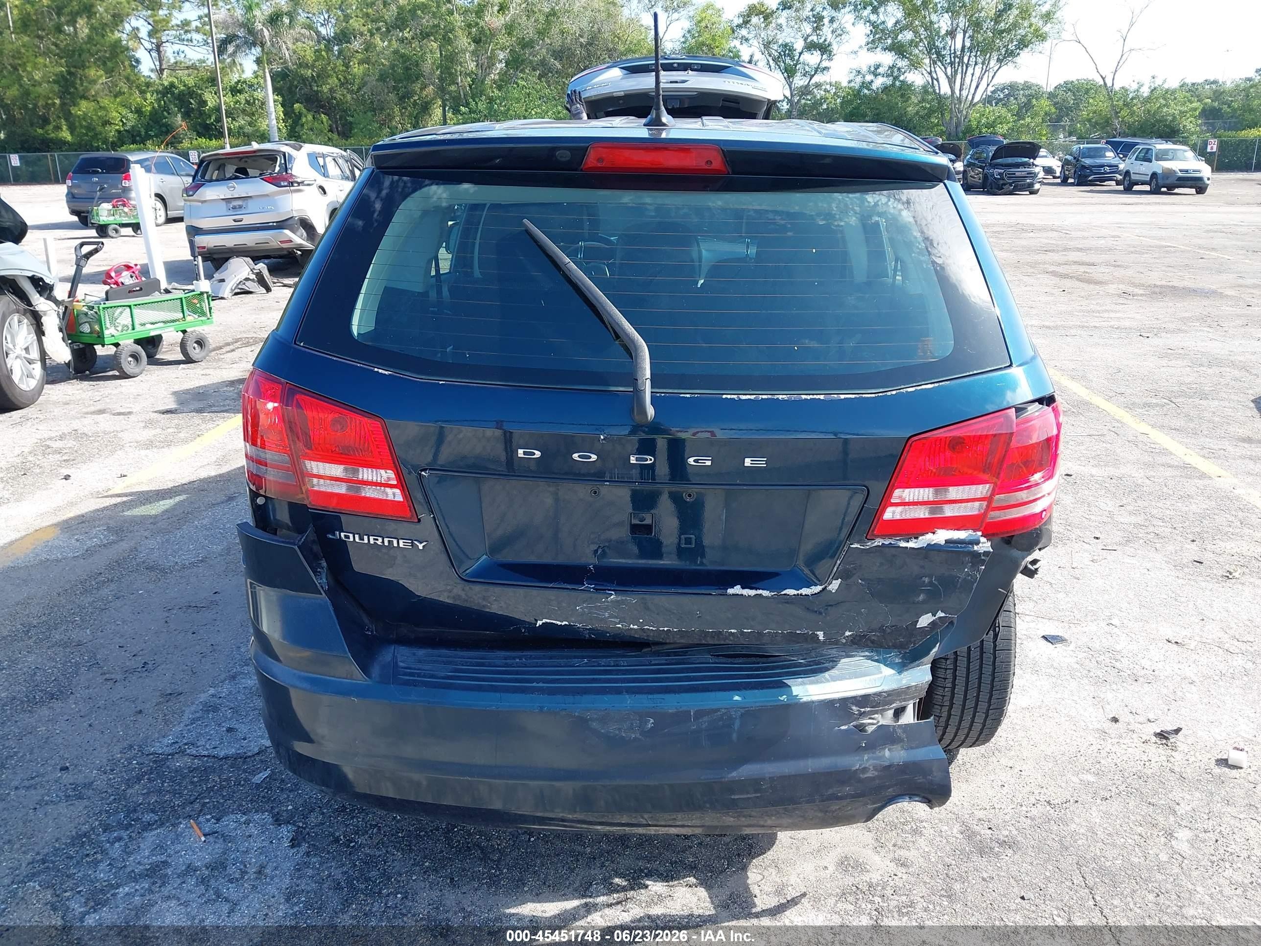 2013 Dodge Journey American Value Pkg Blue vin: 3C4PDCAB4DT630715