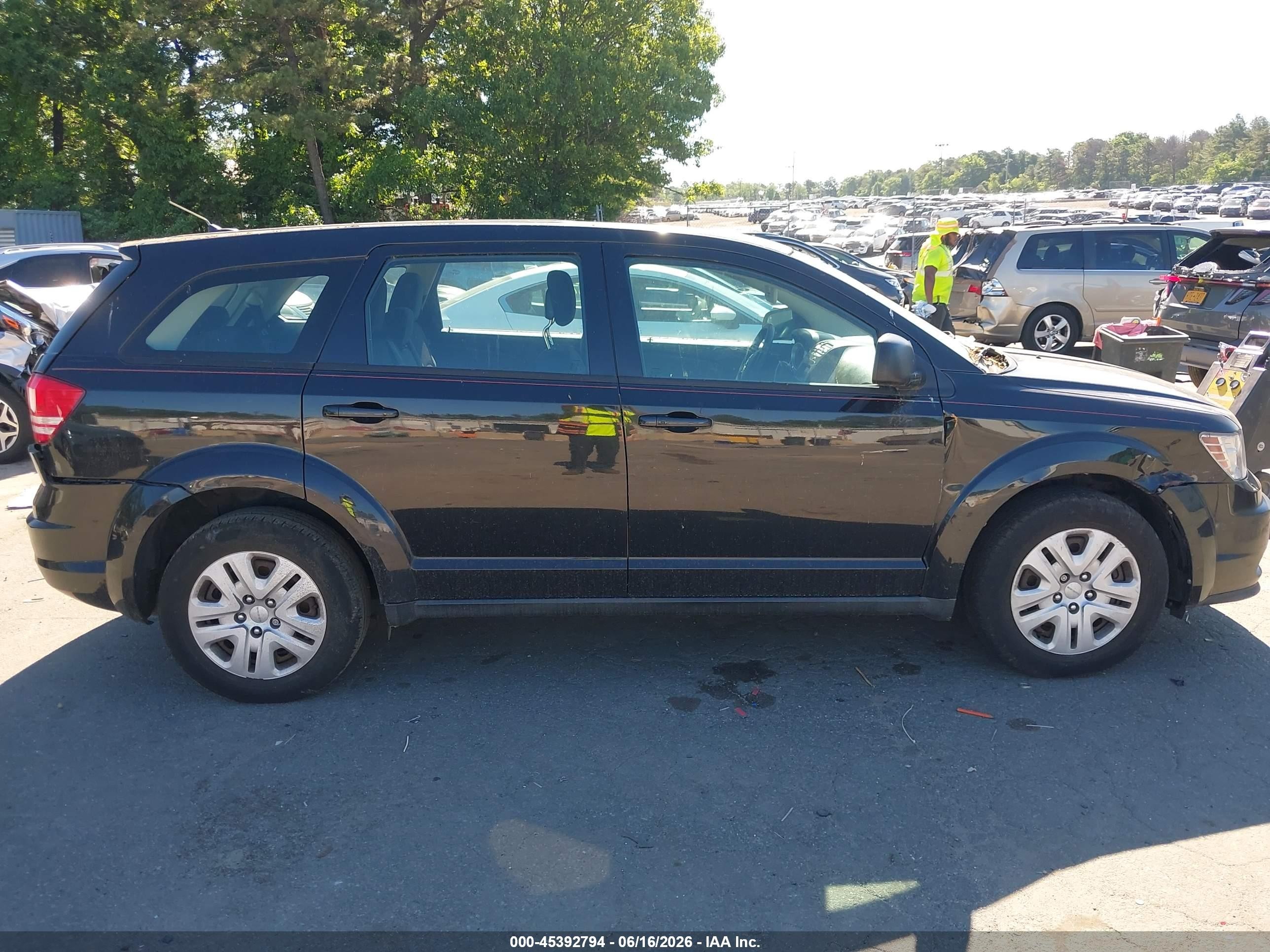 2013 Dodge Journey American Value Pkg Black vin: 3C4PDCAB4DT705039