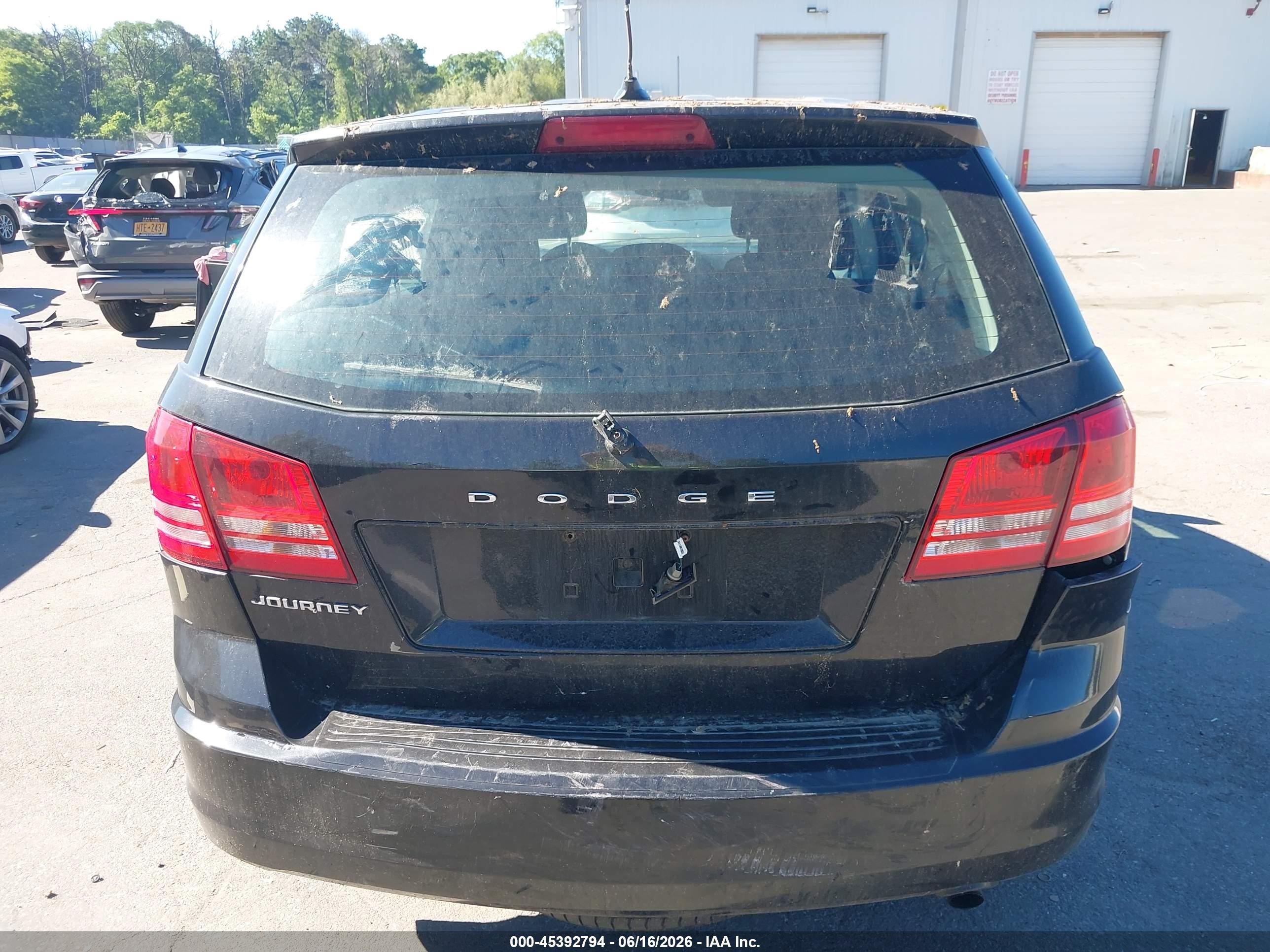 2013 Dodge Journey American Value Pkg Black vin: 3C4PDCAB4DT705039