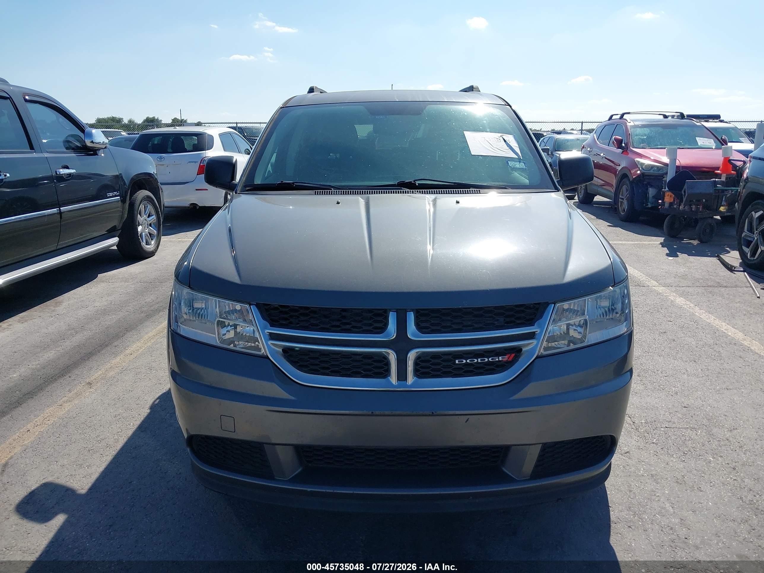 2013 Dodge Journey Se Gray vin: 3C4PDCAB4DT722469