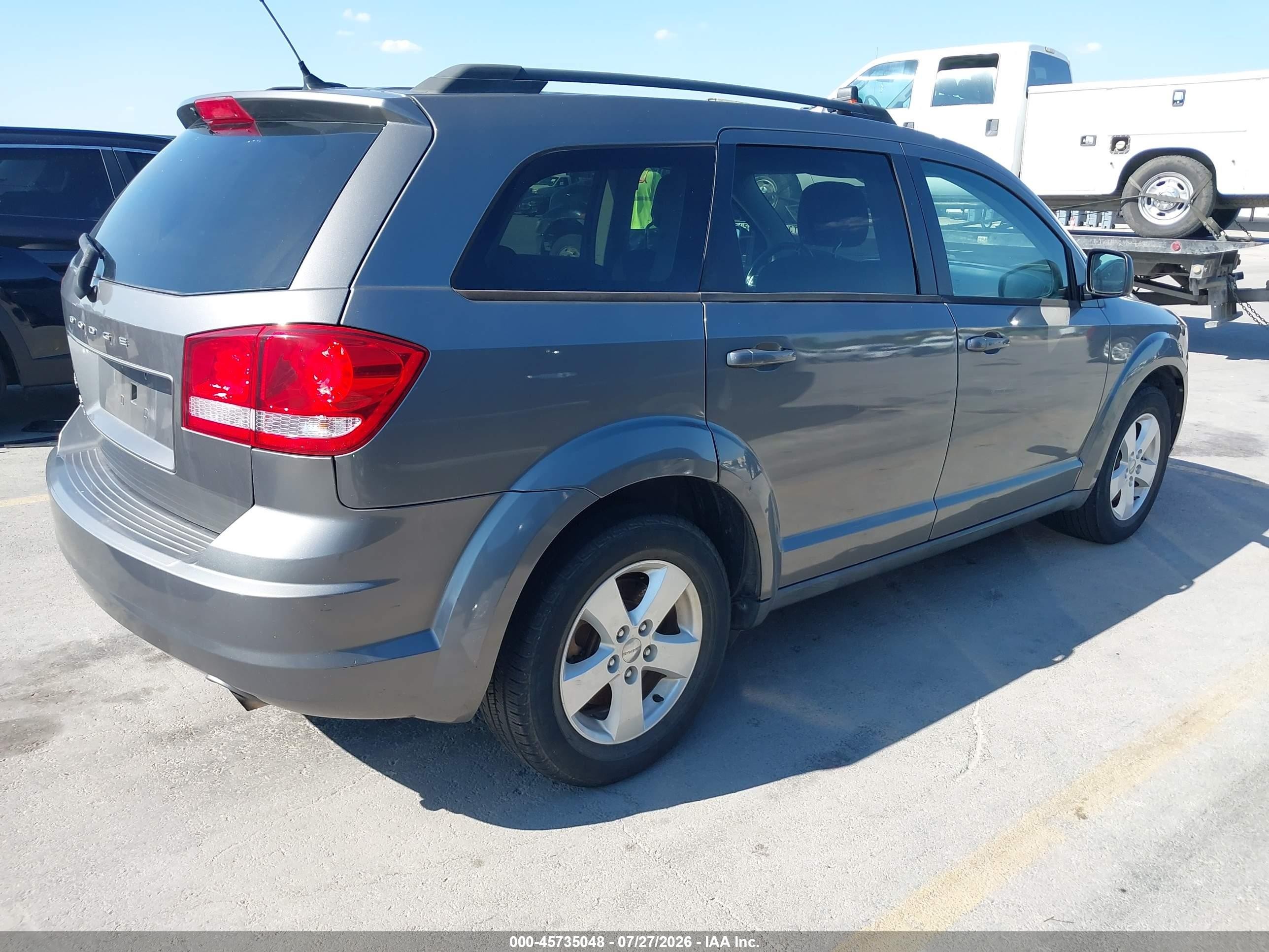2013 Dodge Journey Se Gray vin: 3C4PDCAB4DT722469