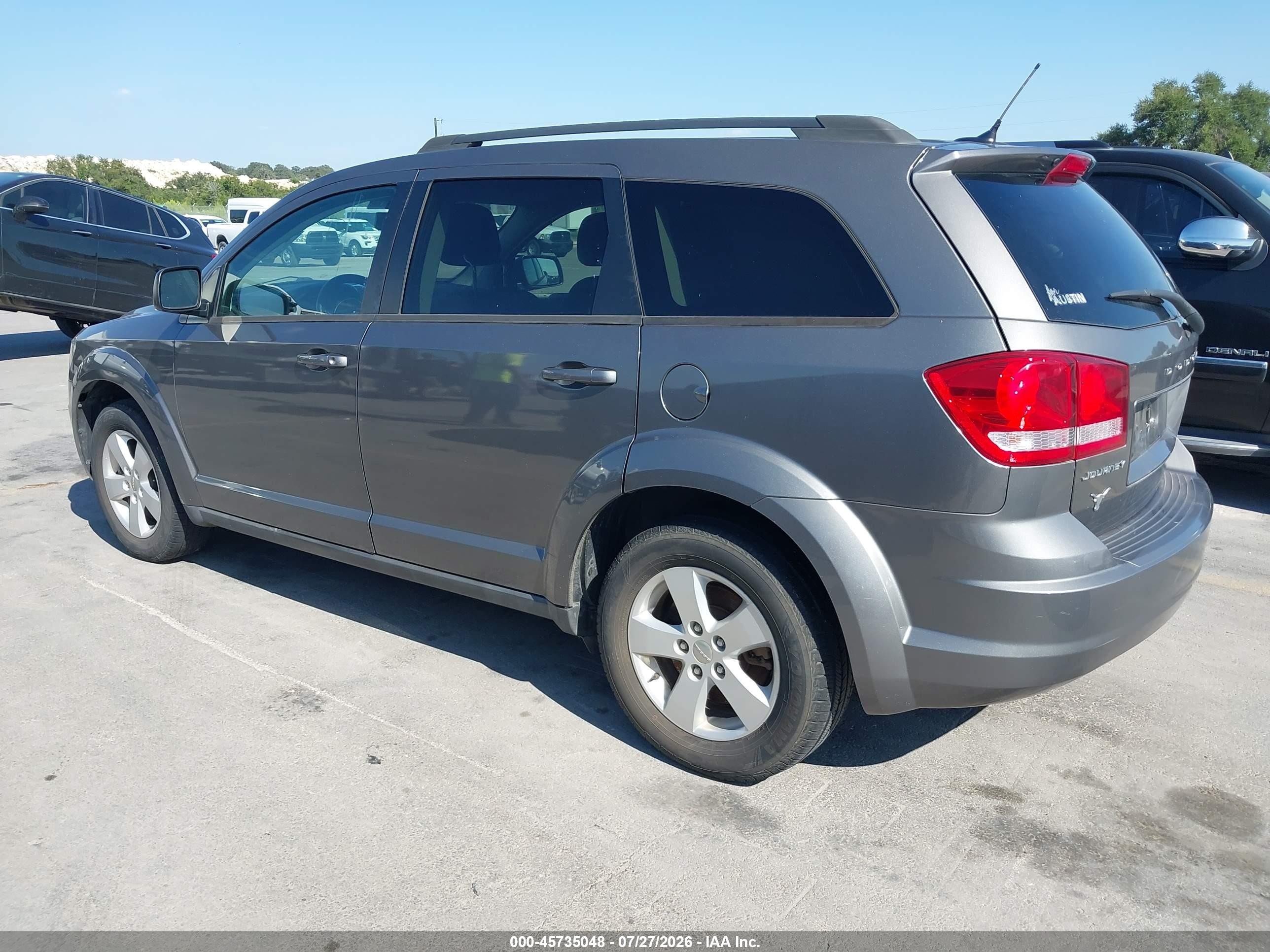 2013 Dodge Journey Se Gray vin: 3C4PDCAB4DT722469
