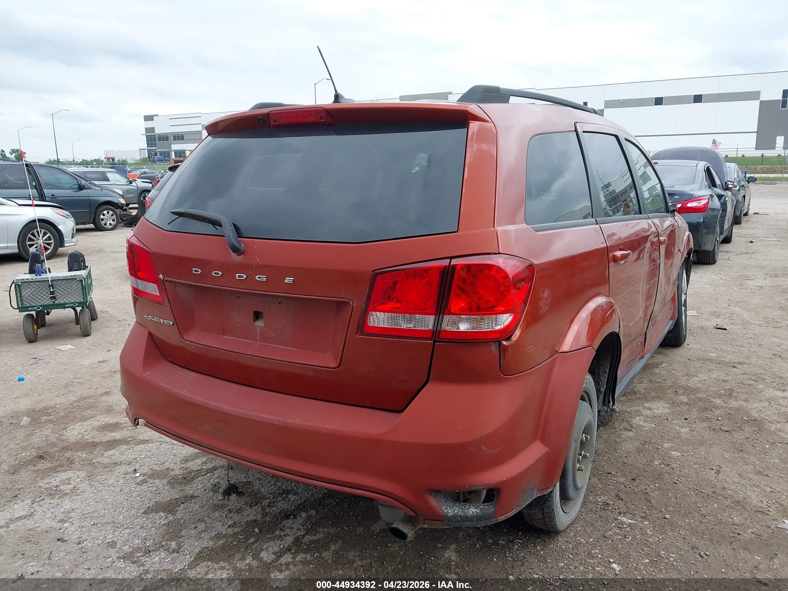 2014 Dodge Journey Se Orange vin: 3C4PDCAB4ET101296