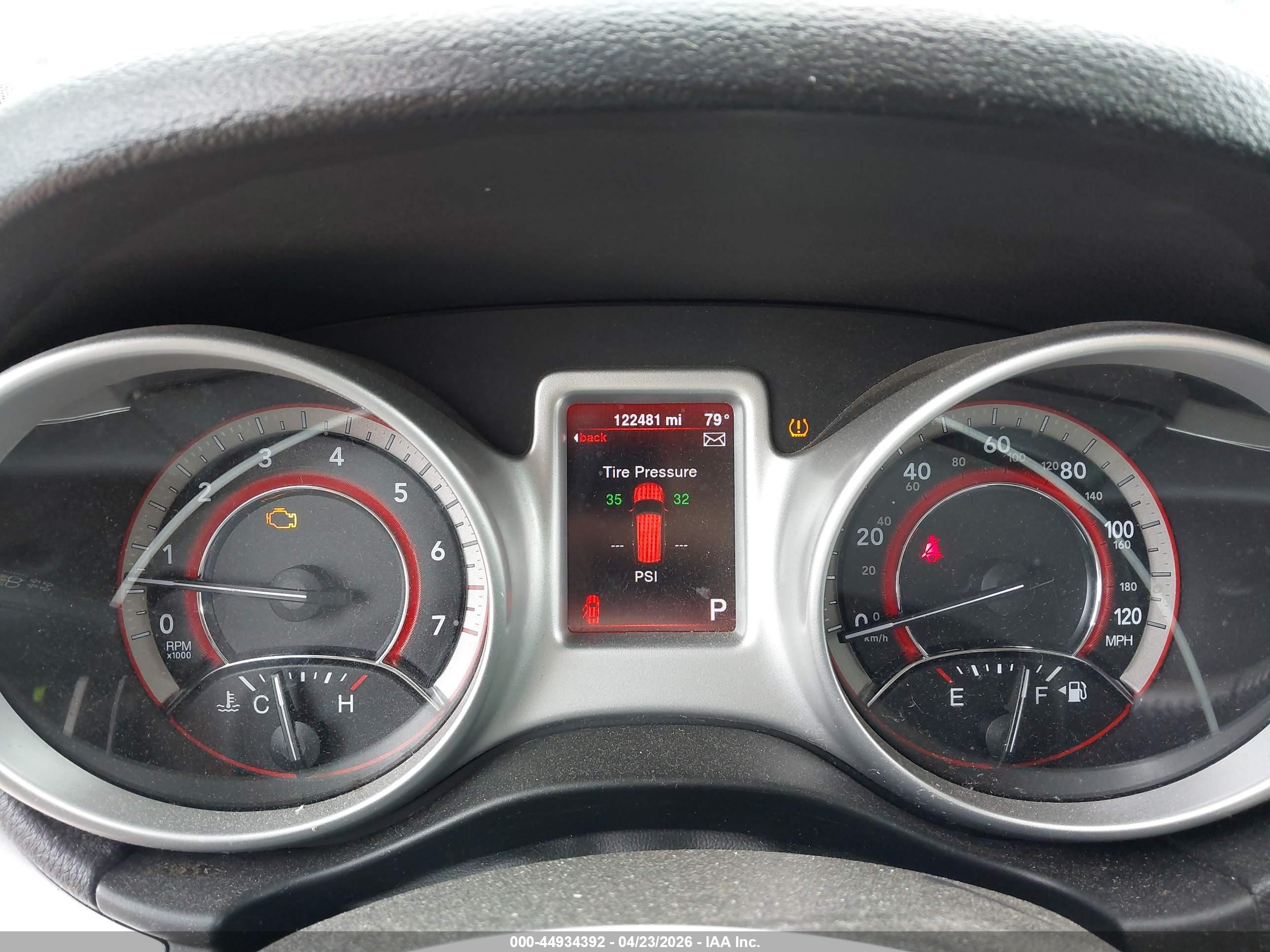 2014 Dodge Journey Se Orange vin: 3C4PDCAB4ET101296