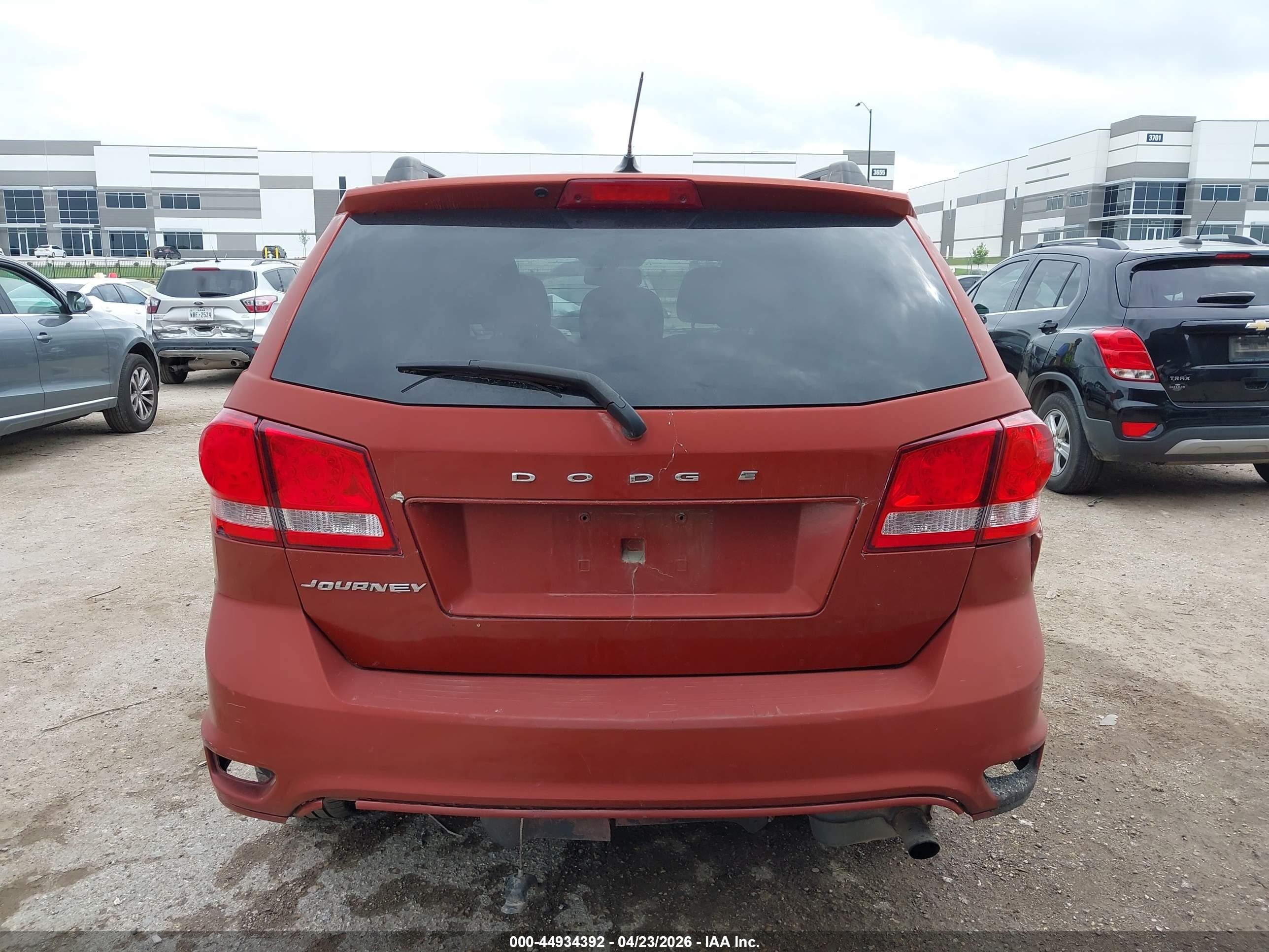 2014 Dodge Journey Se Orange vin: 3C4PDCAB4ET101296
