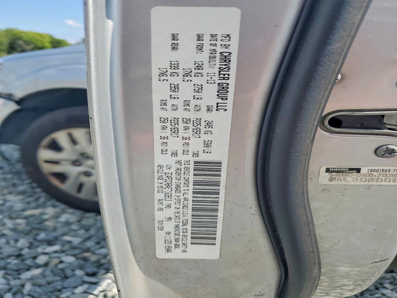 2014 Dodge Journey Se Silver vin: 3C4PDCAB4ET163913