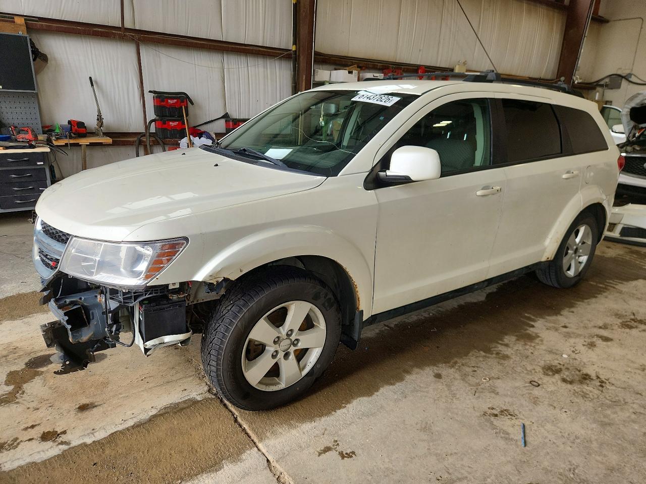 2014 Dodge Journey Se White vin: 3C4PDCAB4ET174667