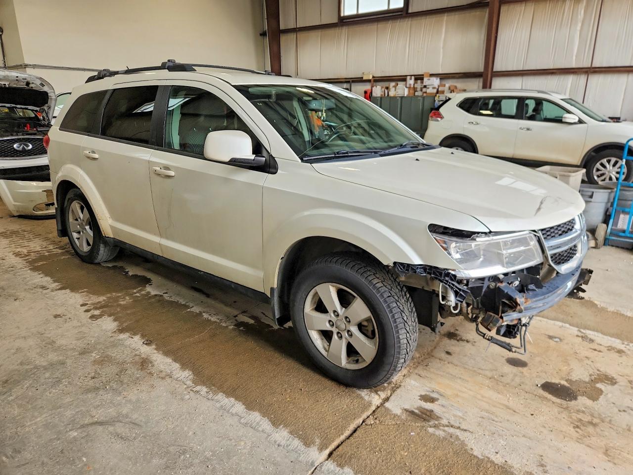 2014 Dodge Journey Se White vin: 3C4PDCAB4ET174667