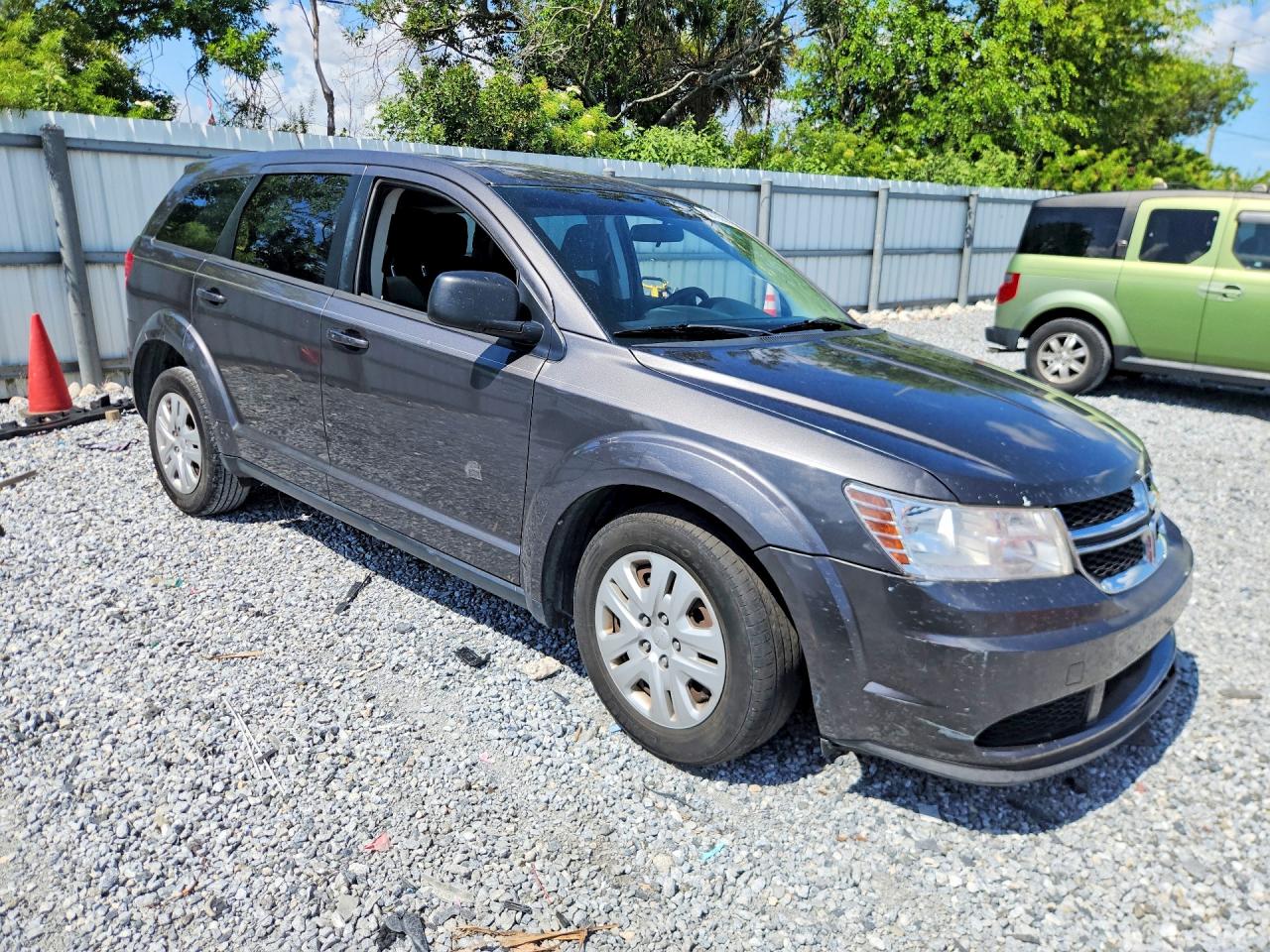 2014 Dodge Journey Gray vin: 3C4PDCAB4ET196894