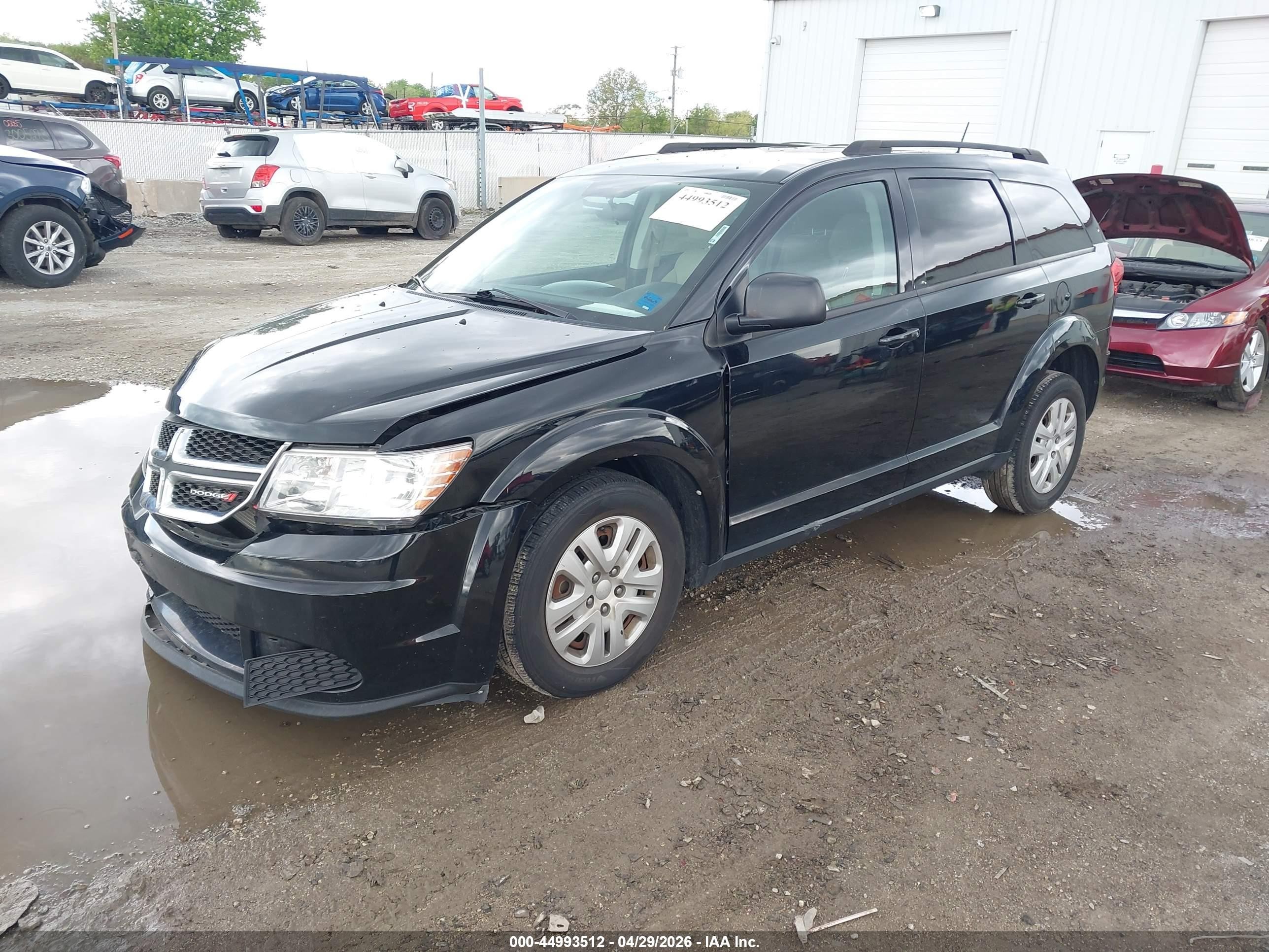 2014 Dodge Journey Se Black vin: 3C4PDCAB4ET270556